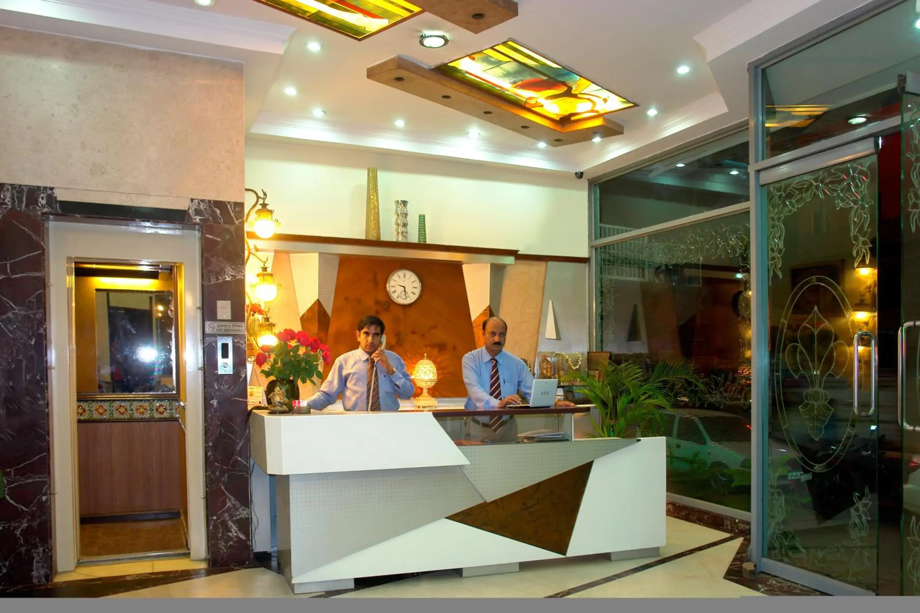 Lobby or reception in Hotel Sita International Lobby or reception in Hotel Sita International