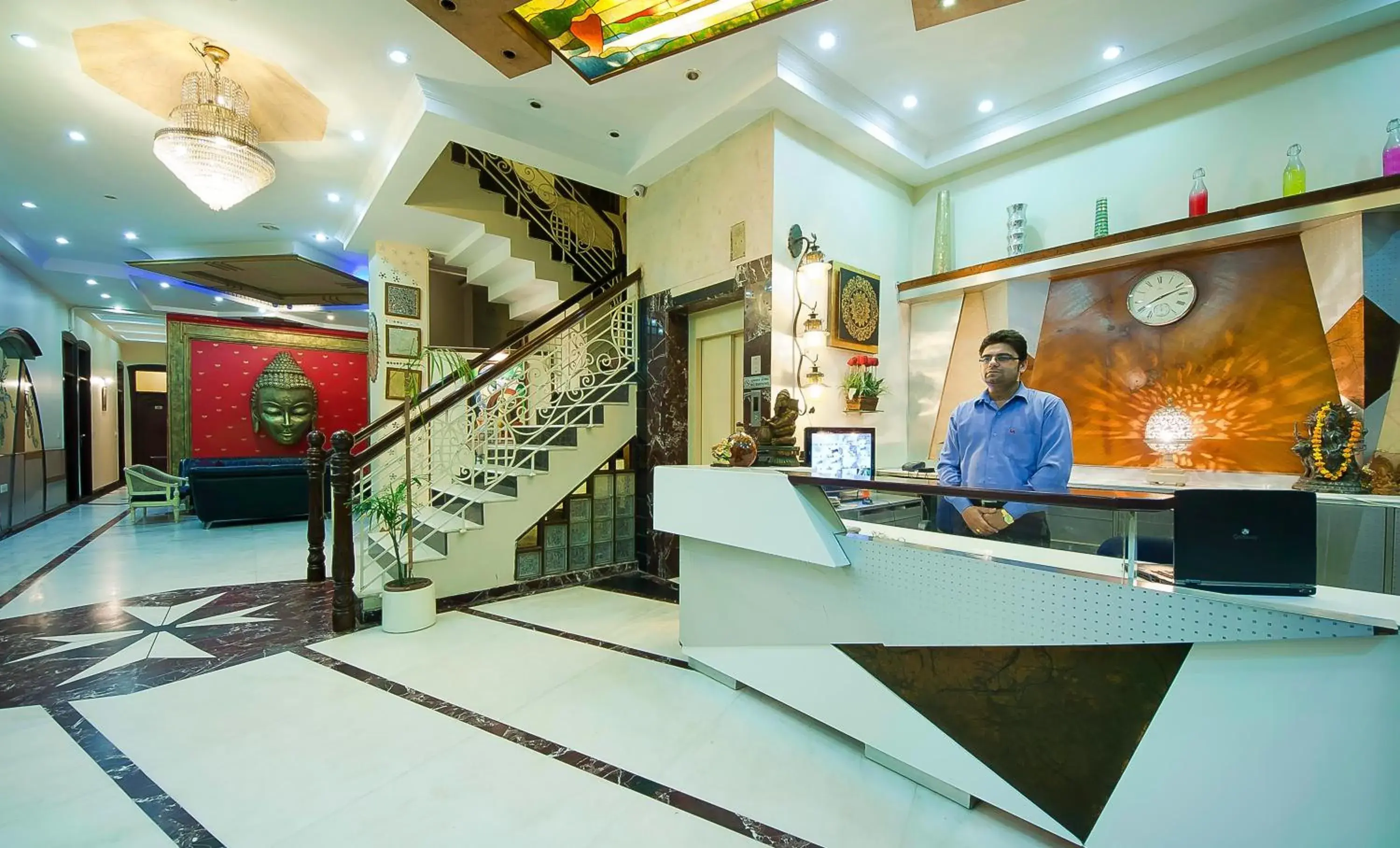 Lobby or reception in Hotel Sita International Lobby or reception in Hotel Sita International