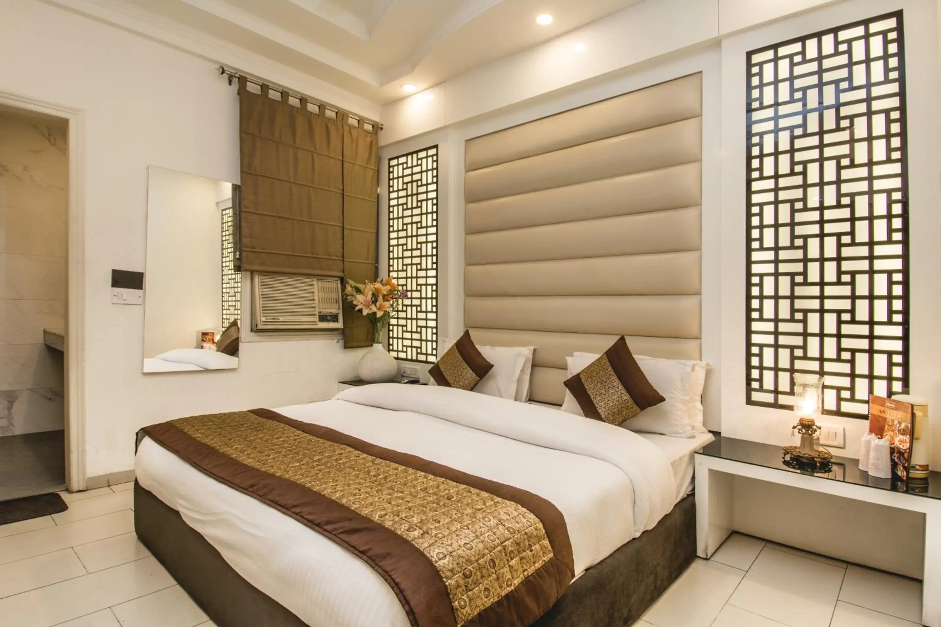 Bed in Hotel Sita International Bed in Hotel Sita International