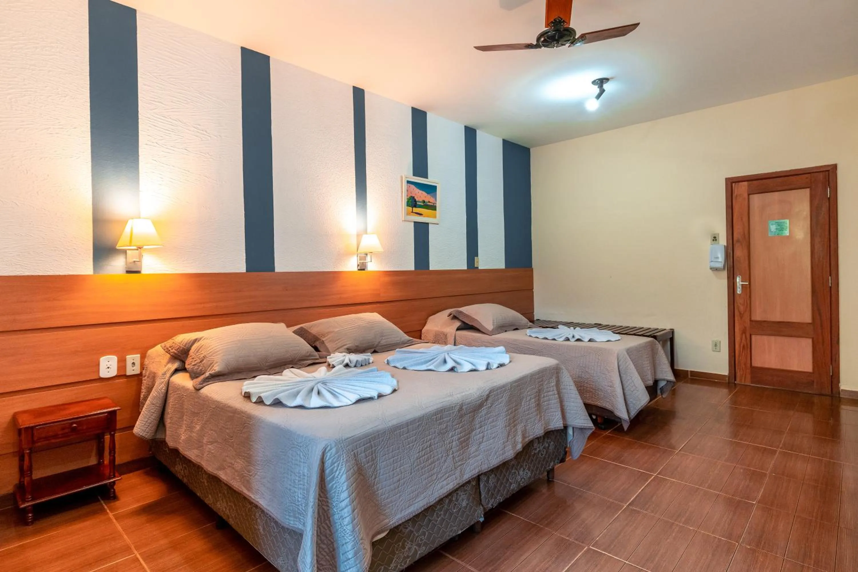 Bed in Hotel Fazenda Santa Barbara