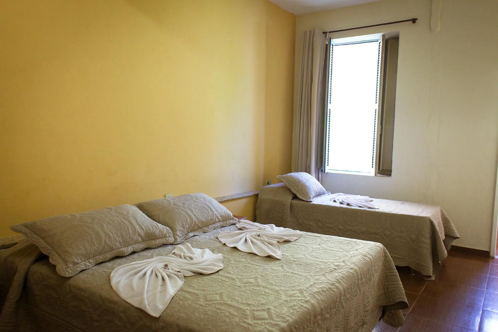 Bed in Hotel Fazenda Santa Barbara