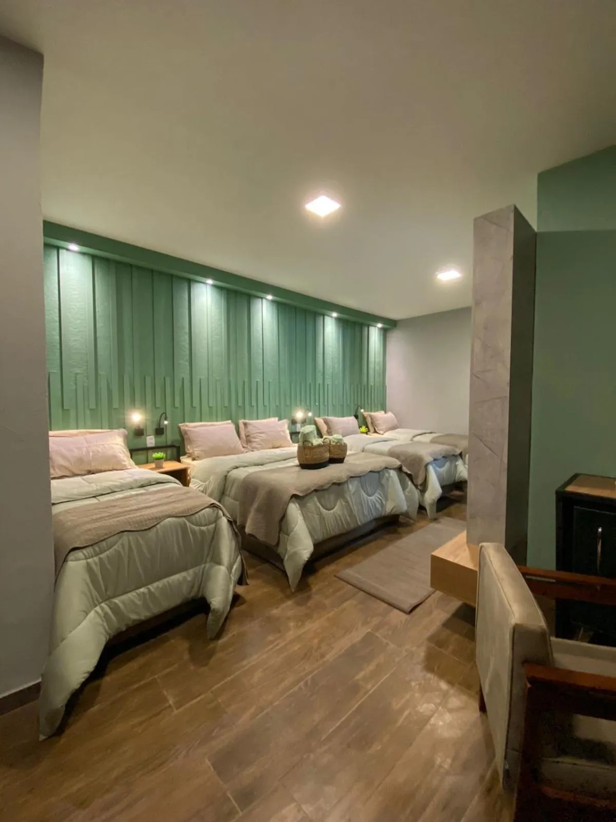 Bed in Hotel Fazenda Santa Barbara