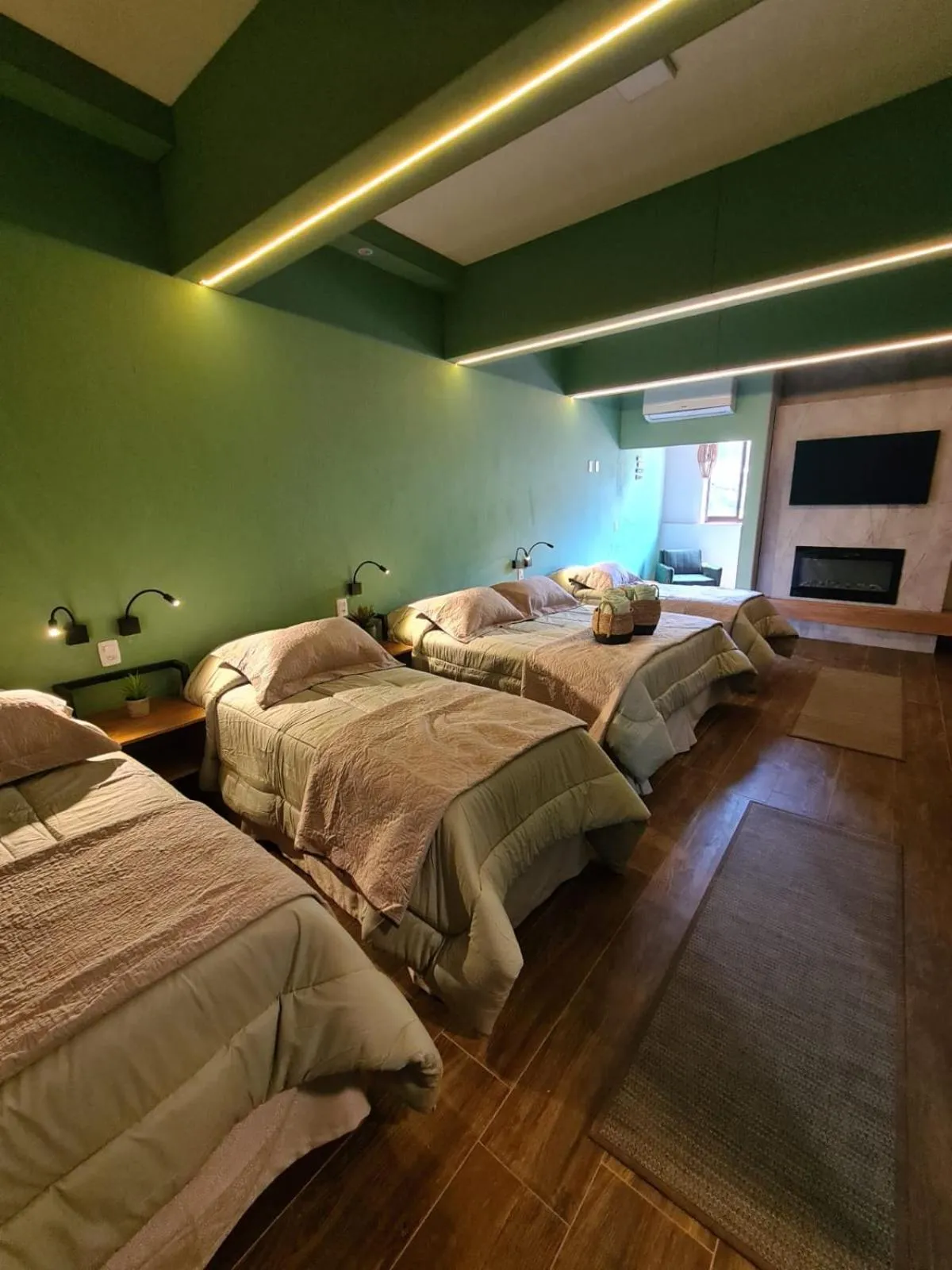 Bed in Hotel Fazenda Santa Barbara