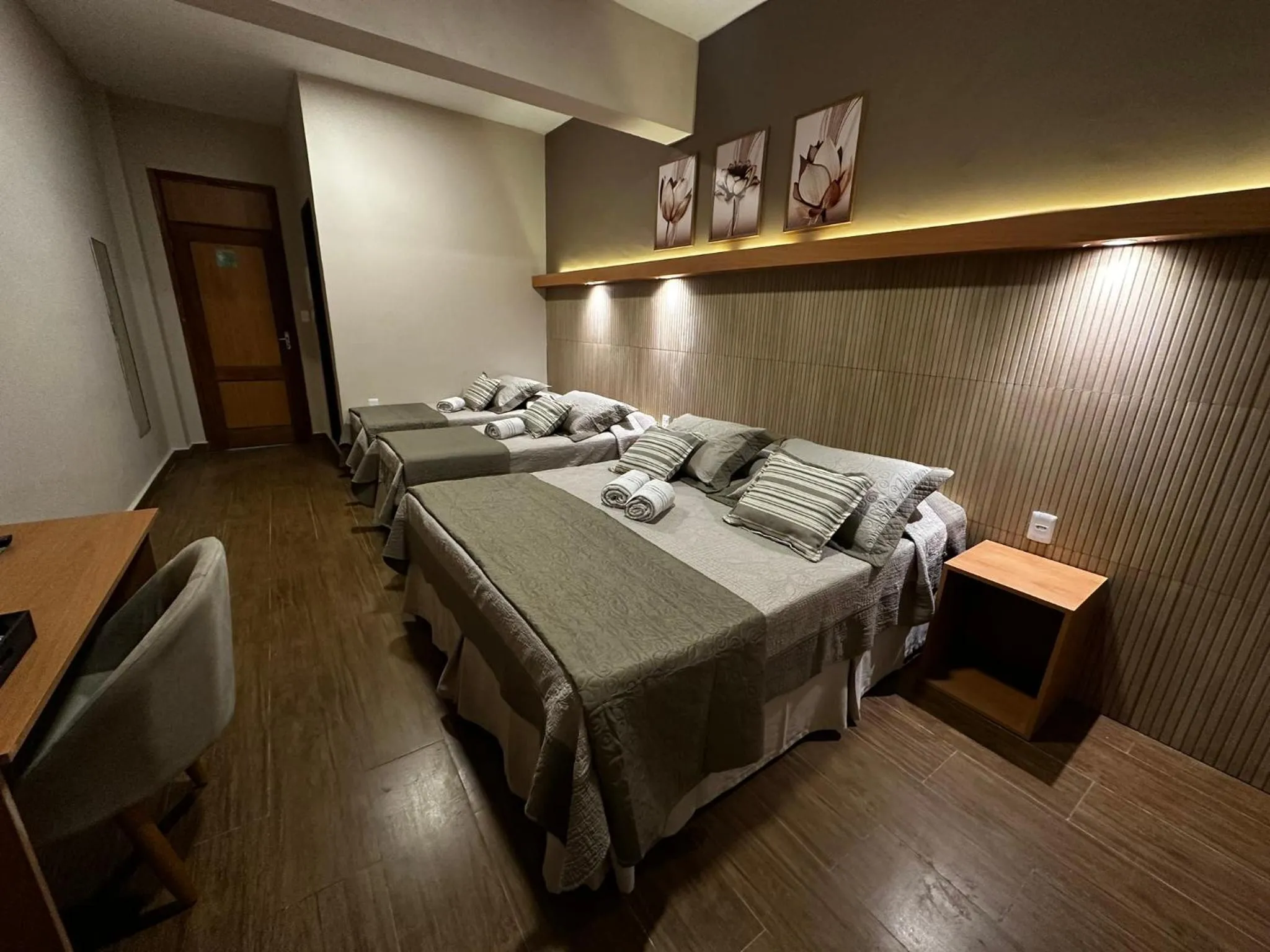 Bed in Hotel Fazenda Santa Barbara