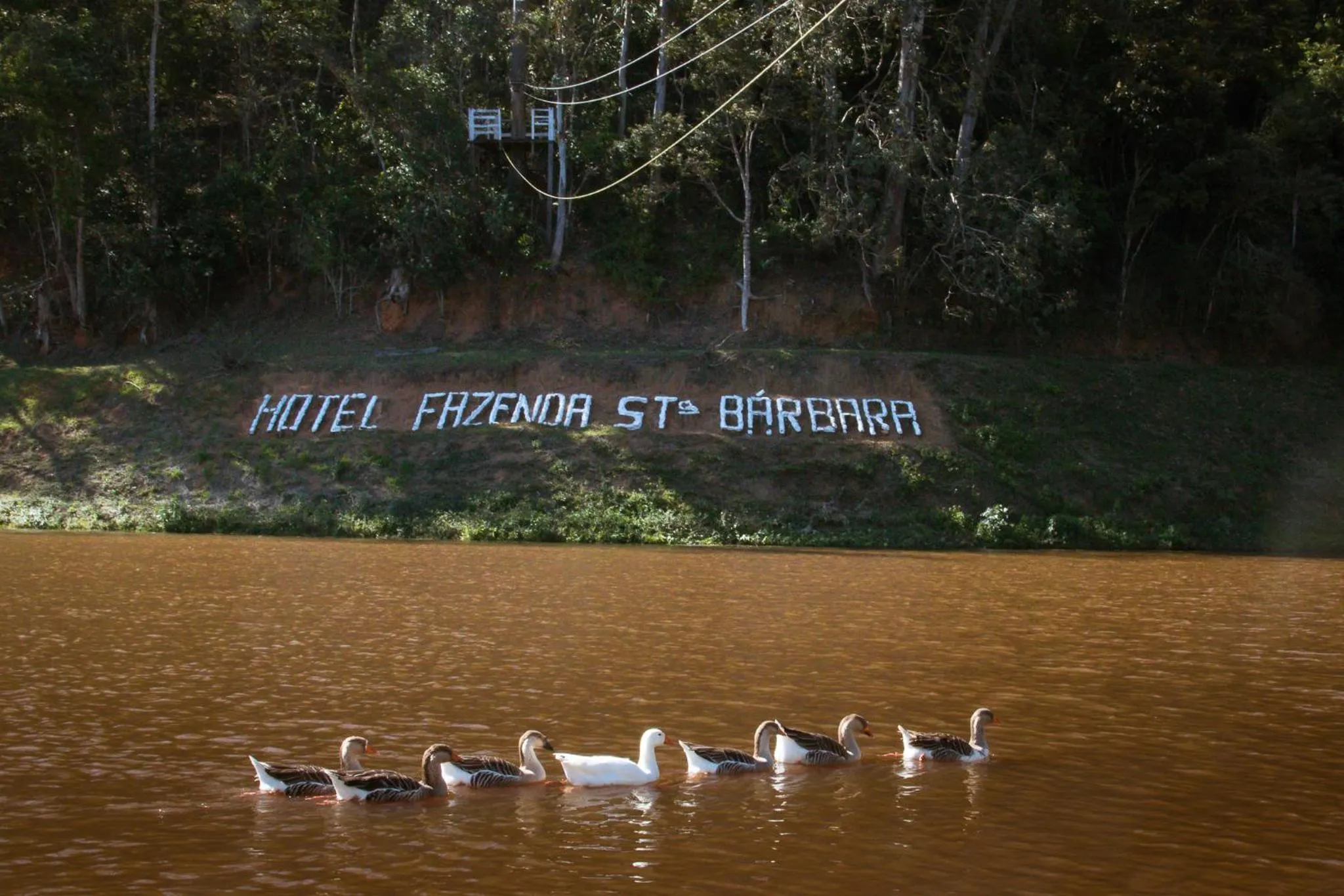 Lake view in Hotel Fazenda Santa Barbara