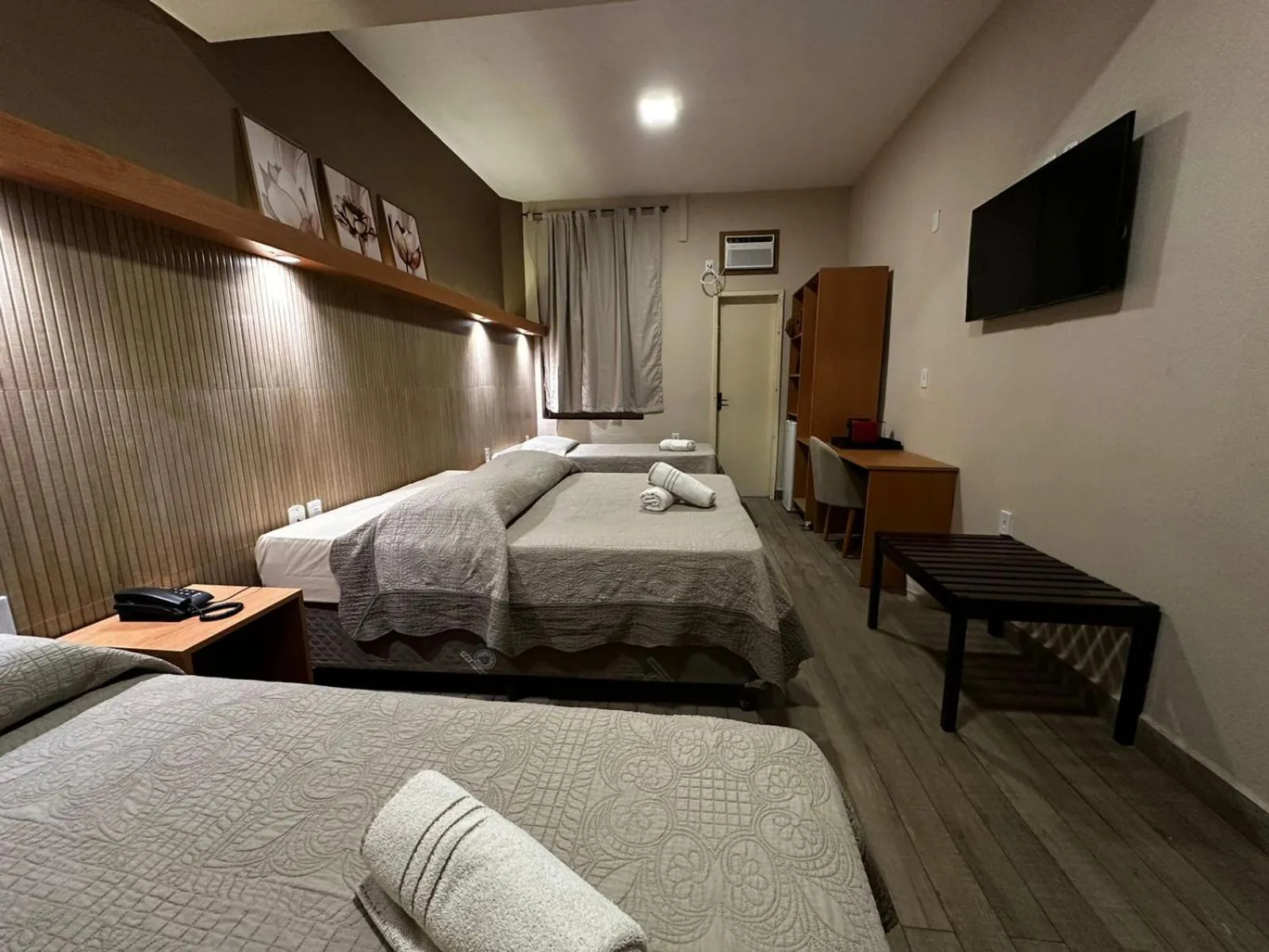 Bed in Hotel Fazenda Santa Barbara