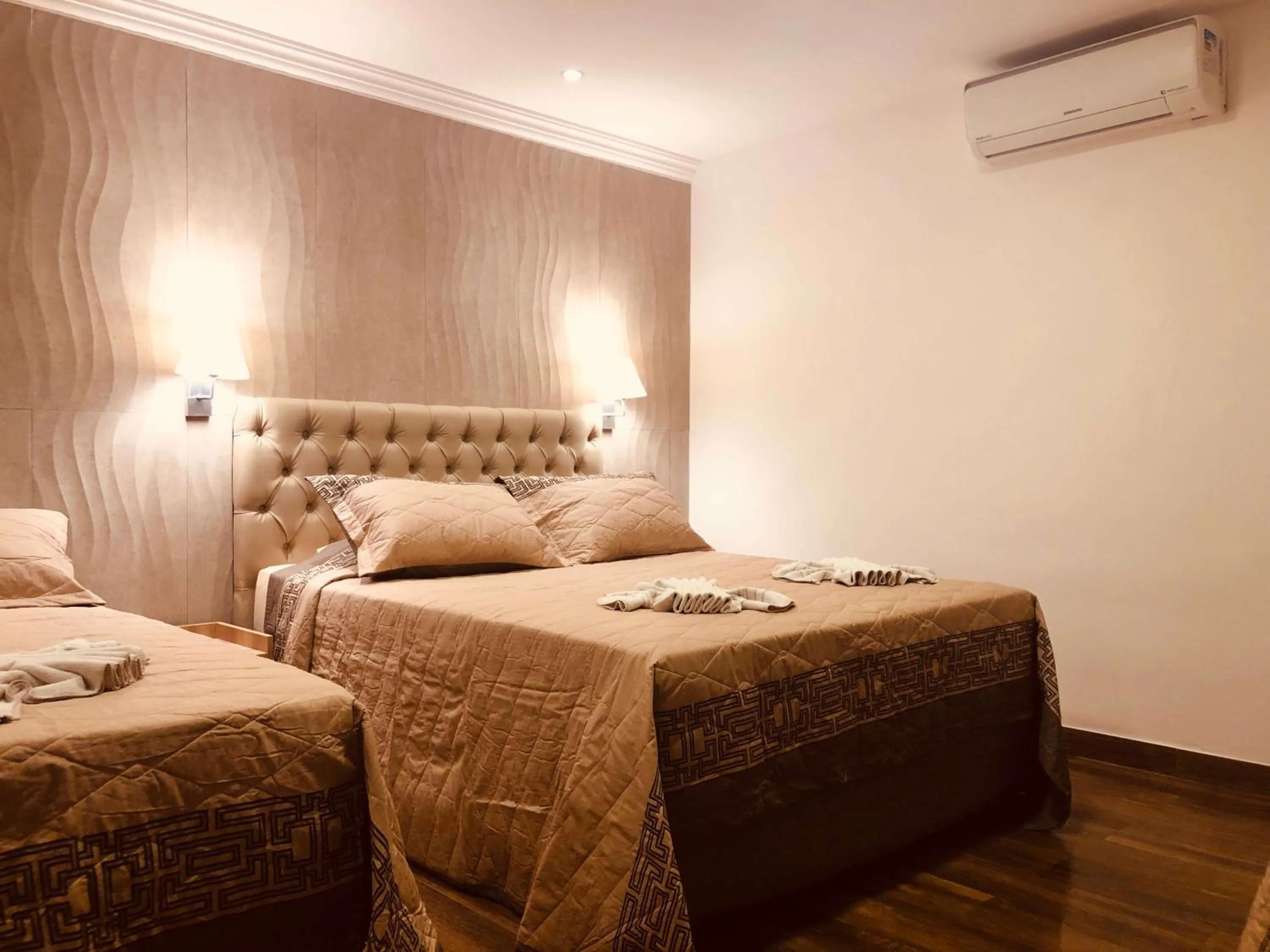 Bed in Hotel Fazenda Santa Barbara