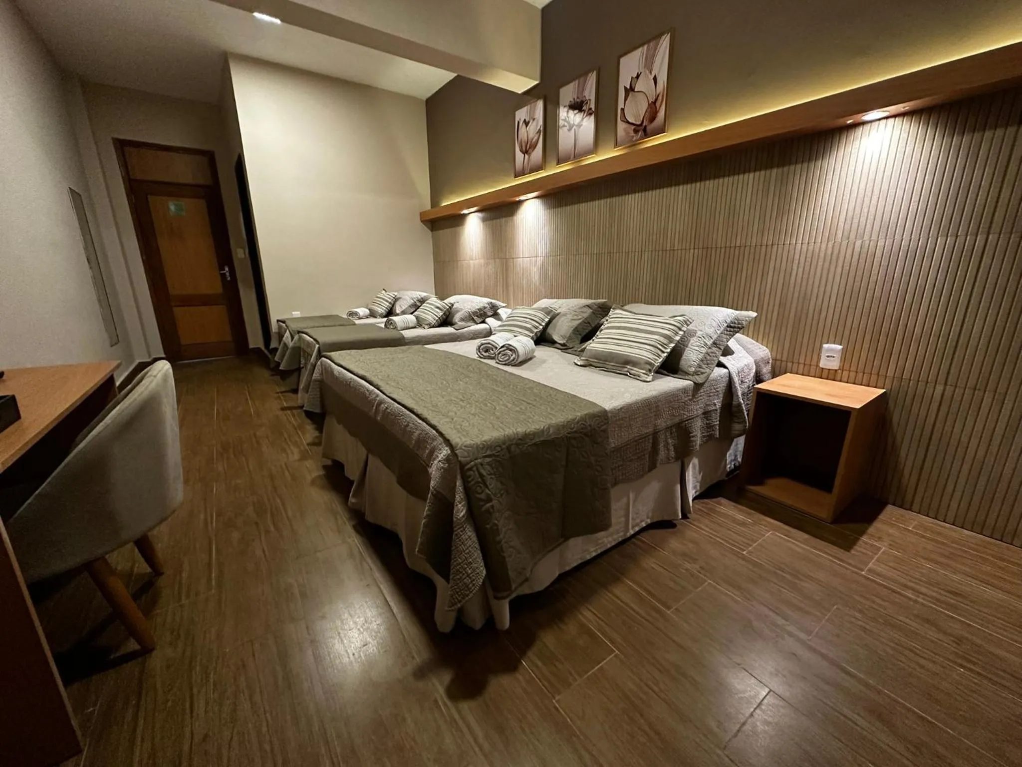 Bed in Hotel Fazenda Santa Barbara