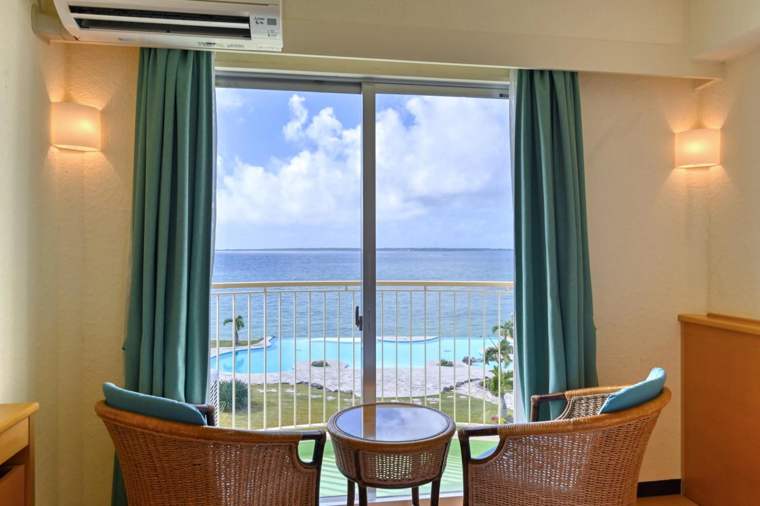 Seating area in Beach Hotel Sunshine Ishigakijima