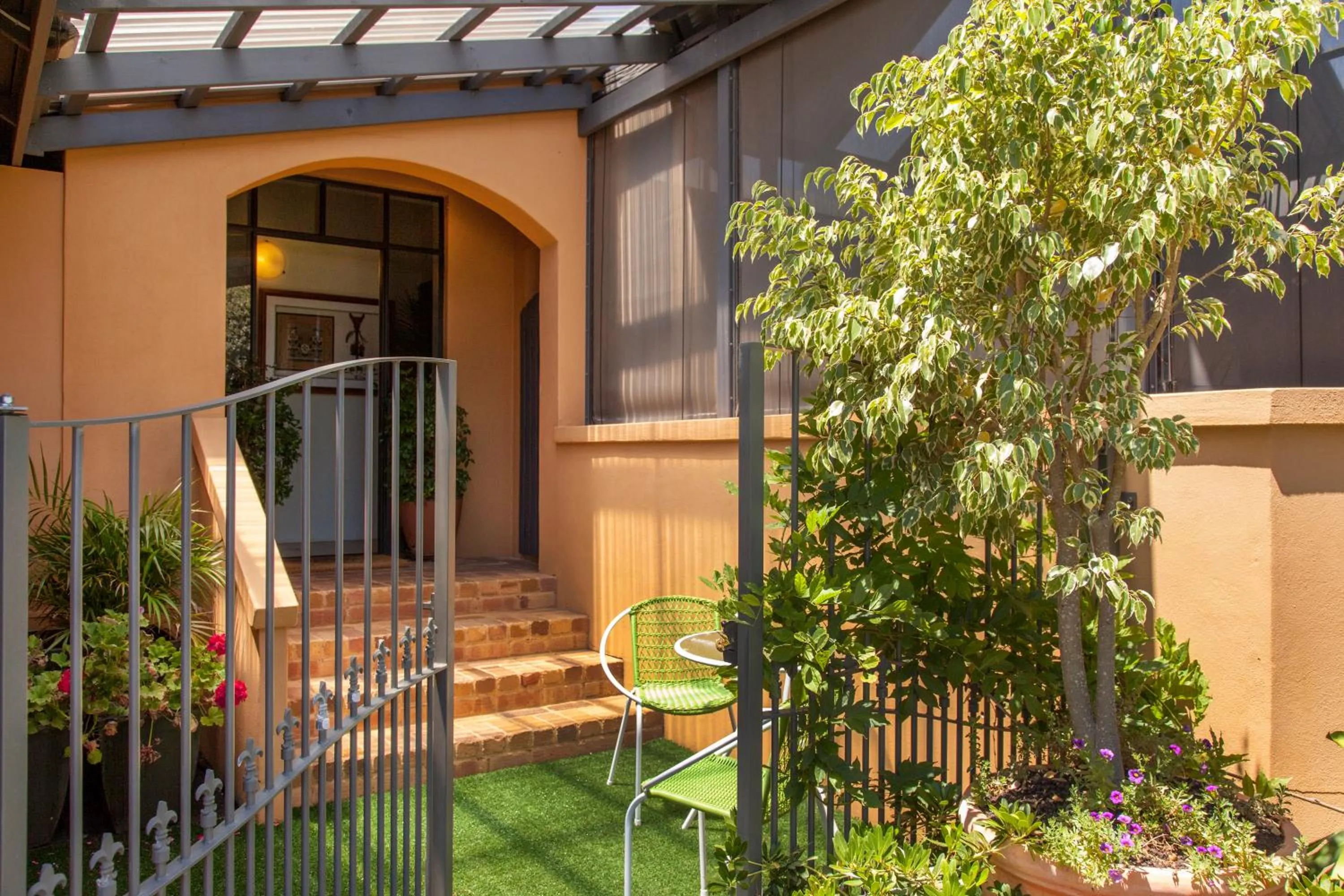 Patio in Vintages Accommodation