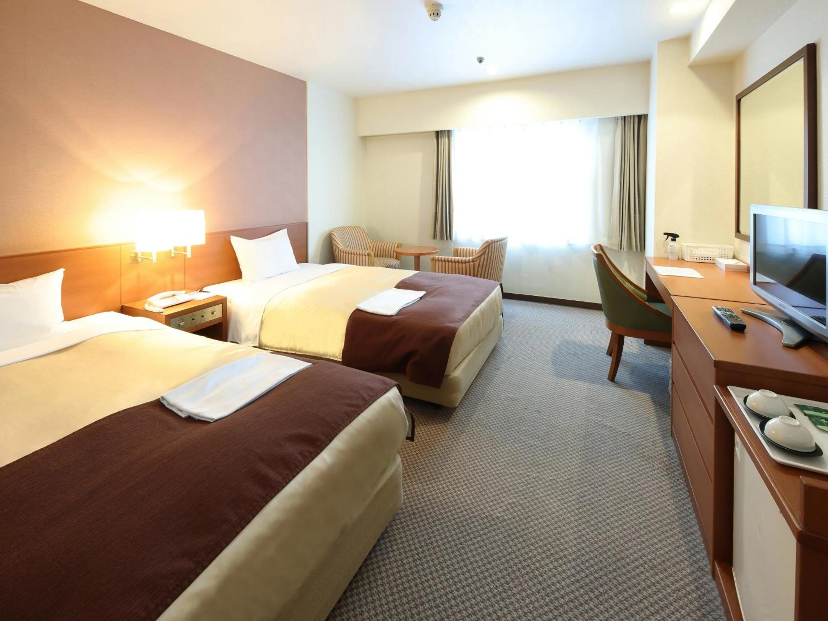 Photo of the whole room, Bed in Hotel Pearl City Morioka