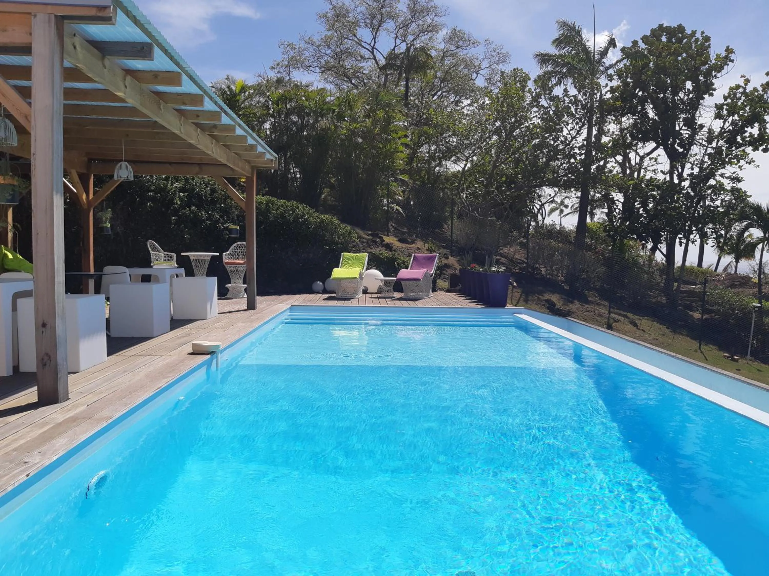 Pool view in Domaine Choco Vanille
