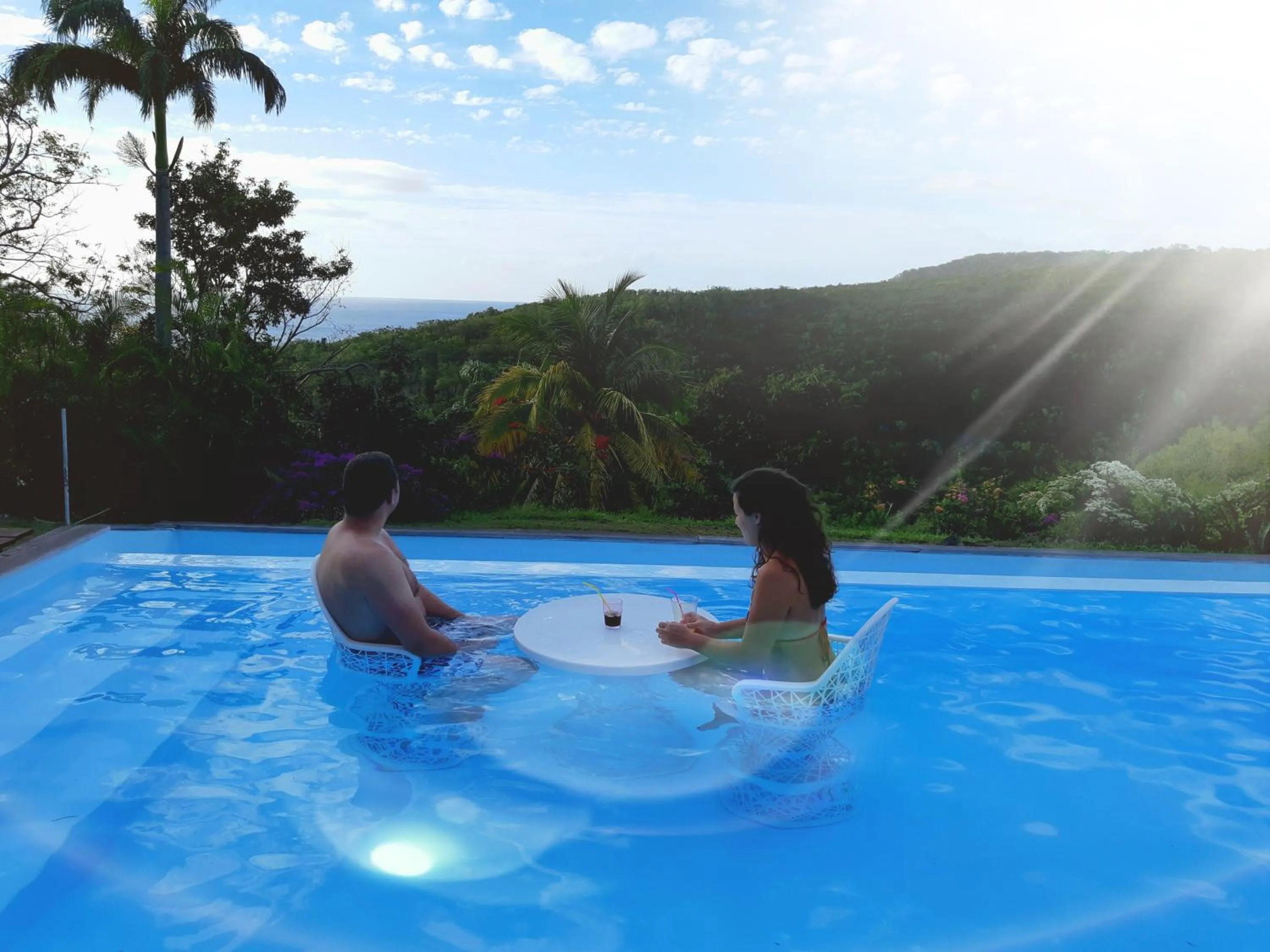 Pool view in Domaine Choco Vanille