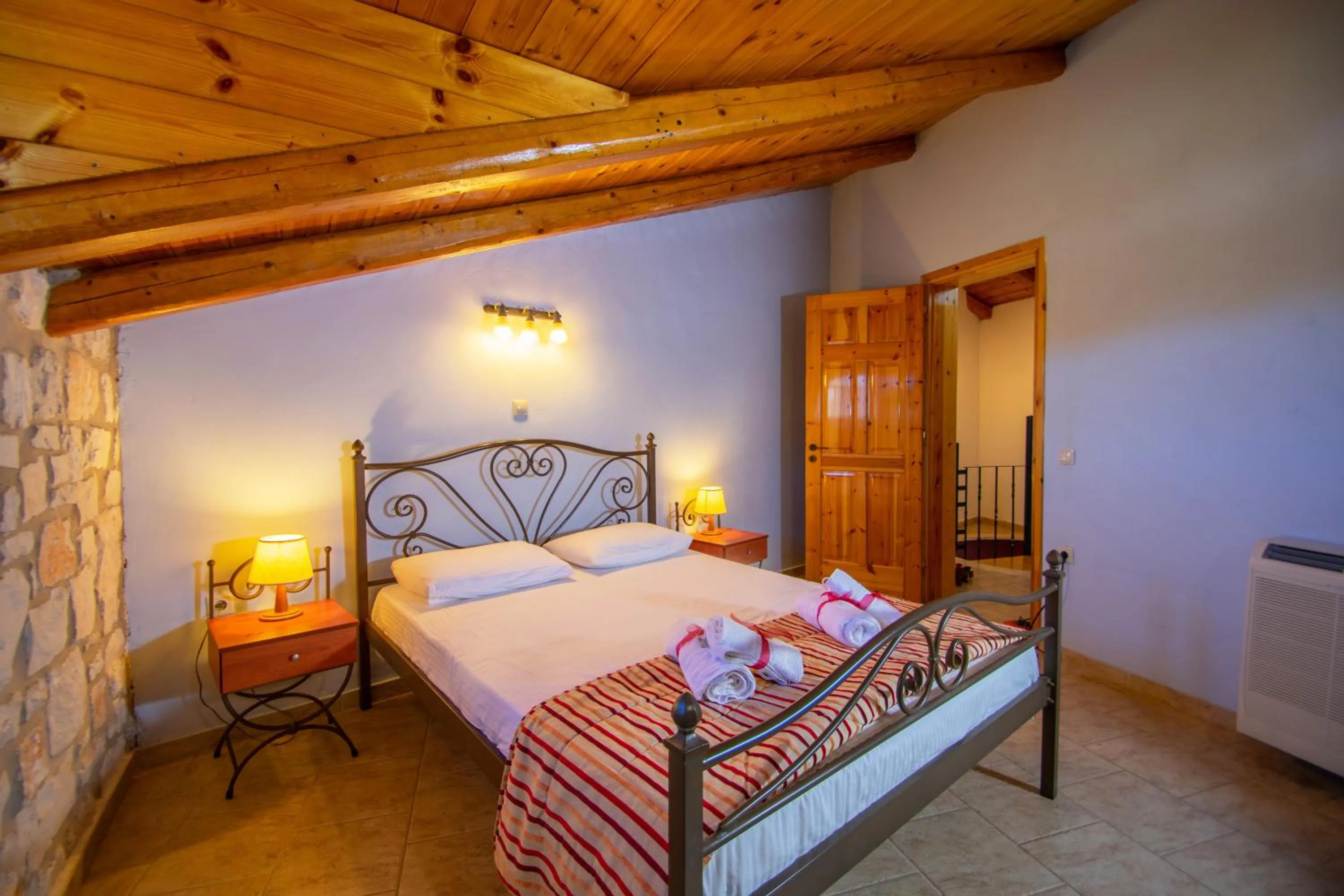 Bed in Ammos Zante Villas