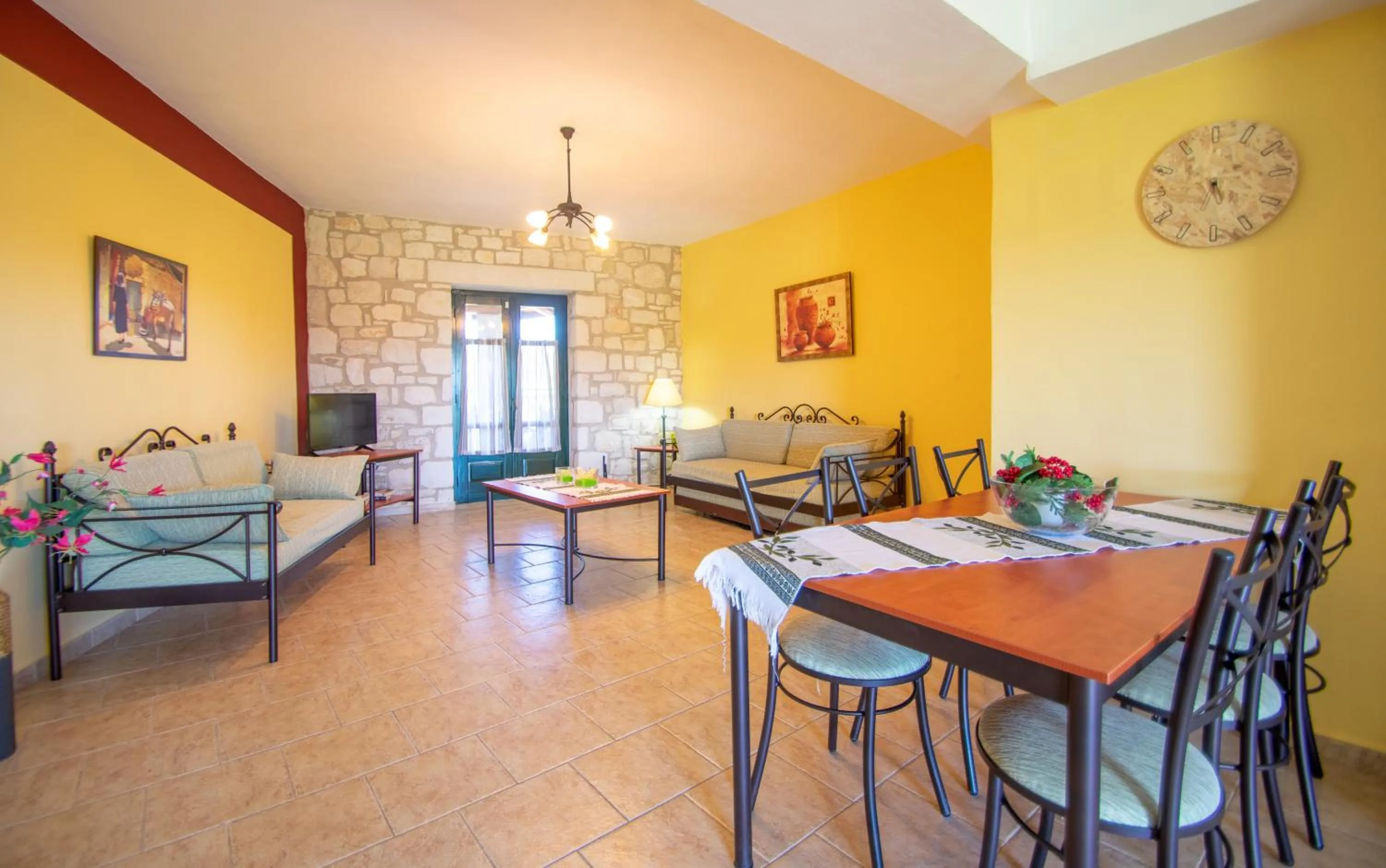 Dining area in Ammos Zante Villas