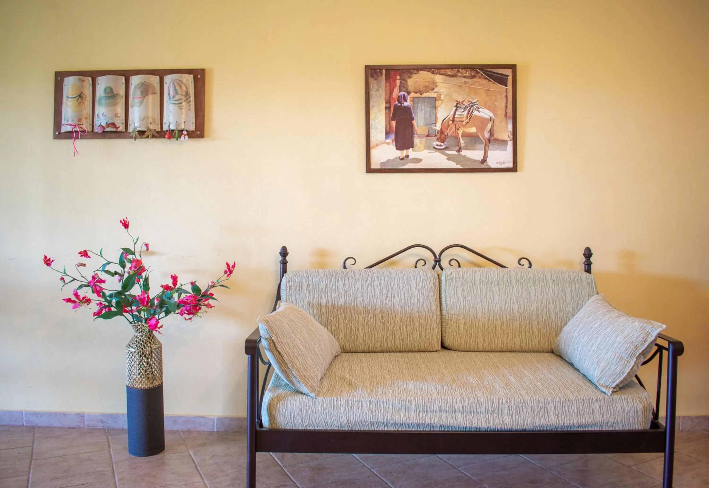 Living room in Ammos Zante Villas