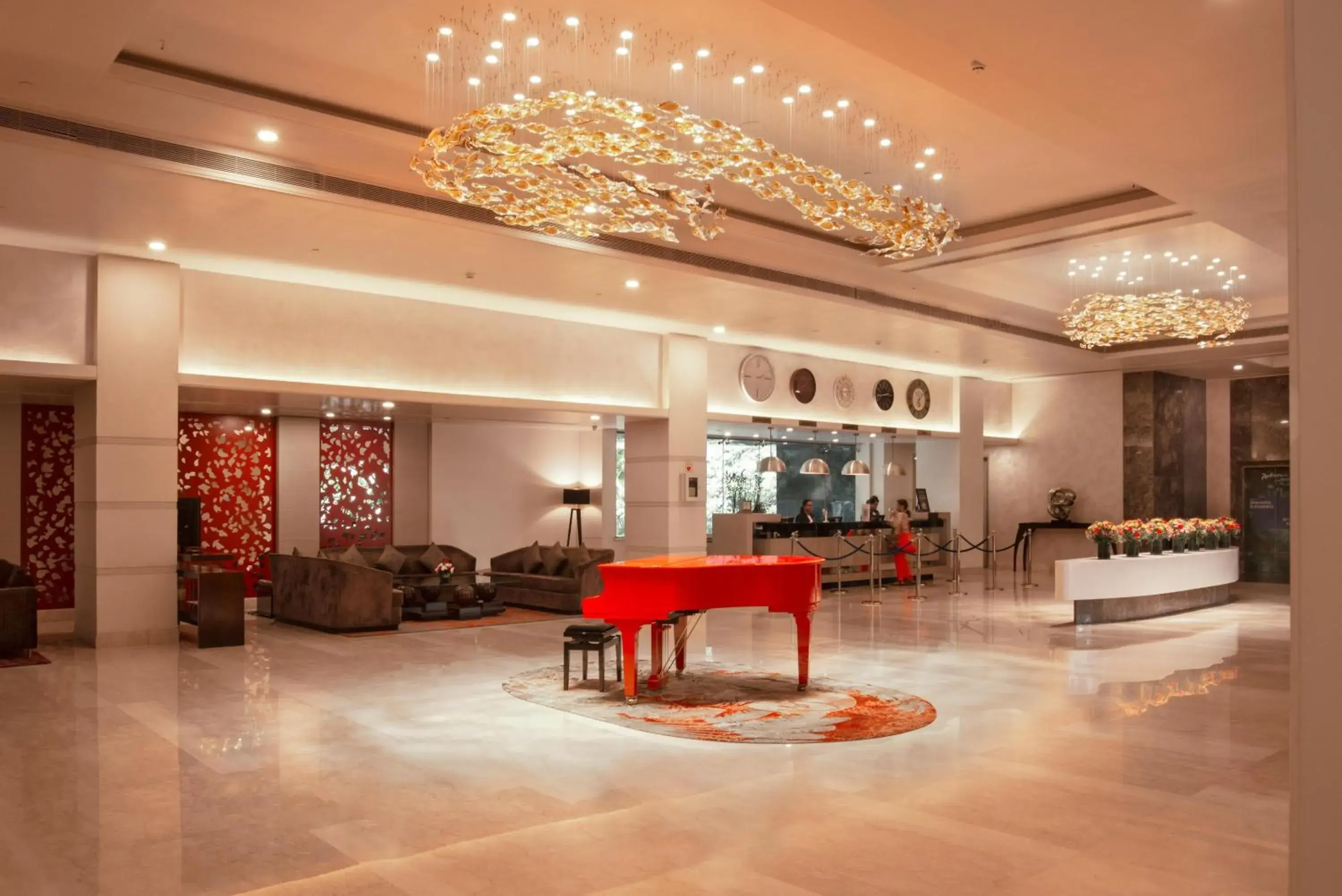 Lobby or reception in Radisson Blu Bengaluru Outer Ring Road Lobby or reception in Radisson Blu Bengaluru Outer Ring Road