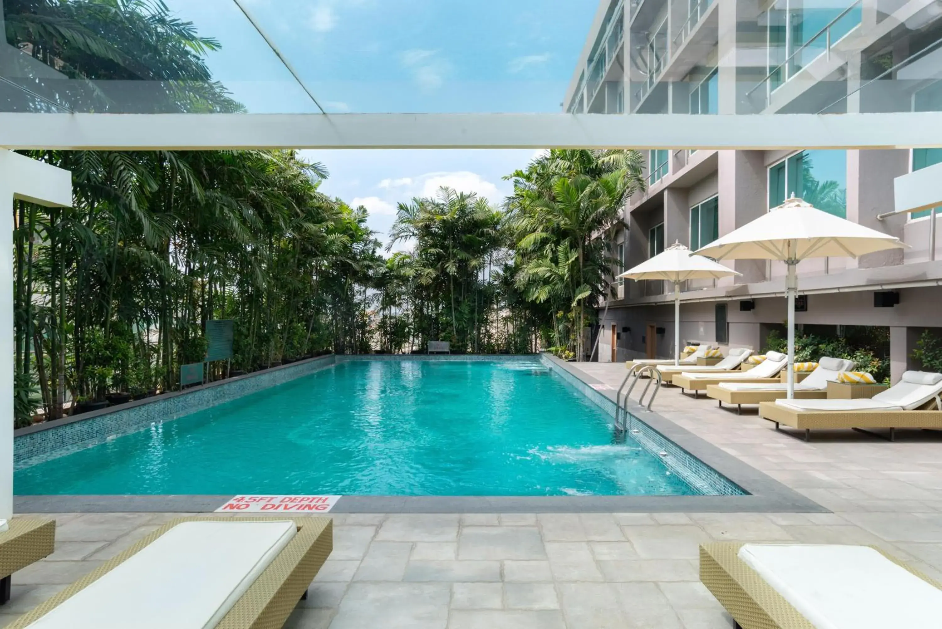 Pool view in Radisson Blu Bengaluru Outer Ring Road Pool view in Radisson Blu Bengaluru Outer Ring Road