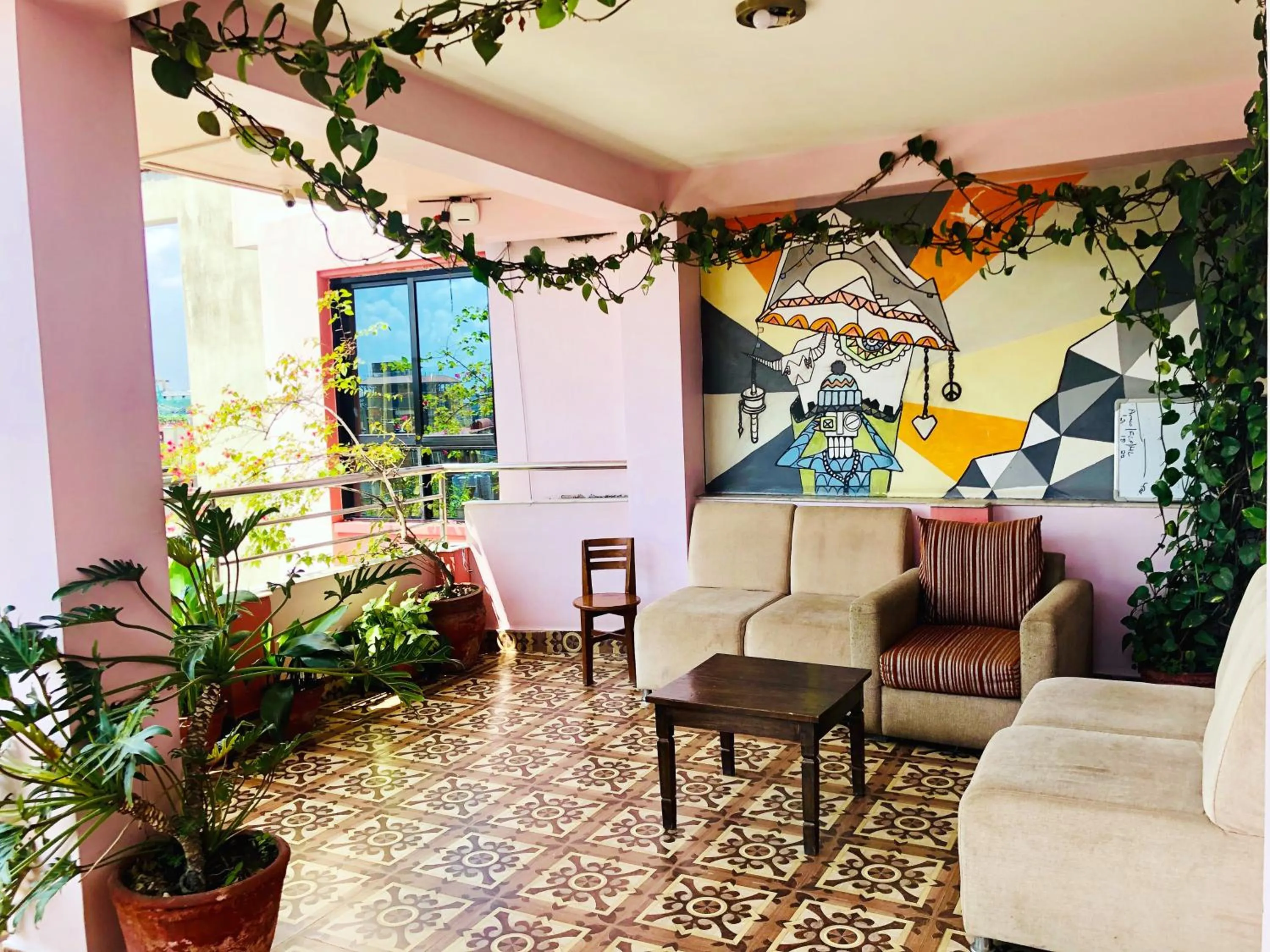 Patio in Backyard Hotel