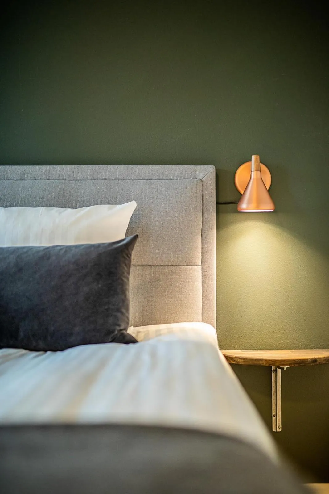 Bed in Hotel Sidesporet