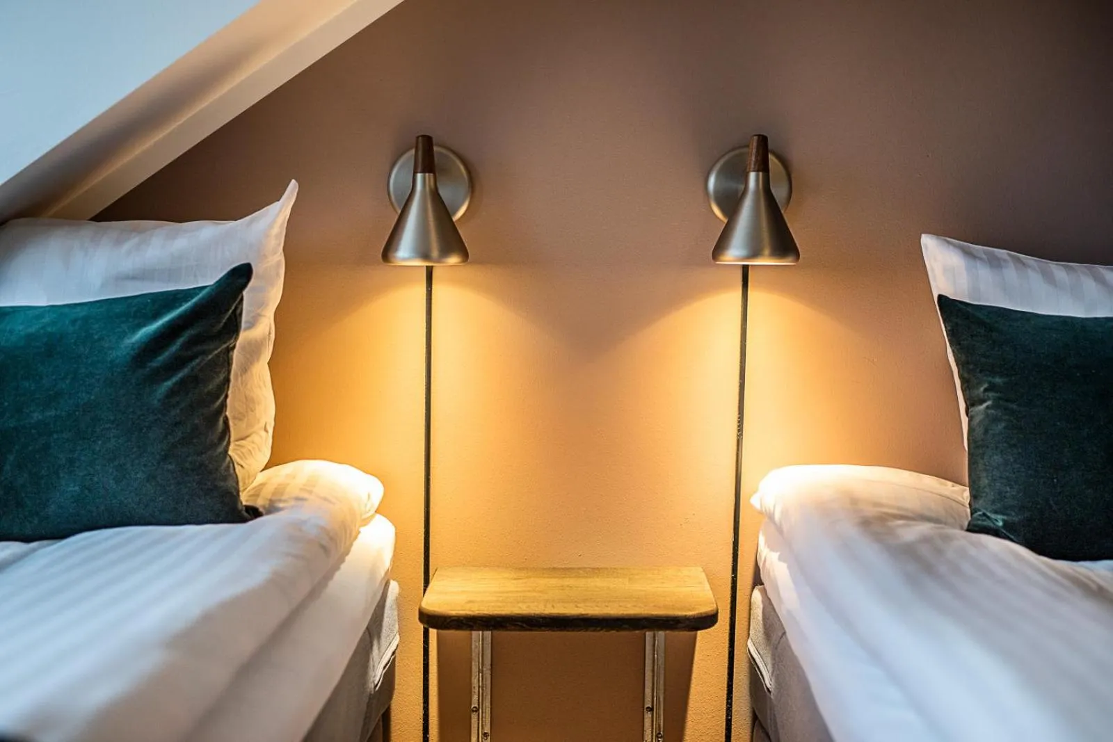 Bed in Hotel Sidesporet