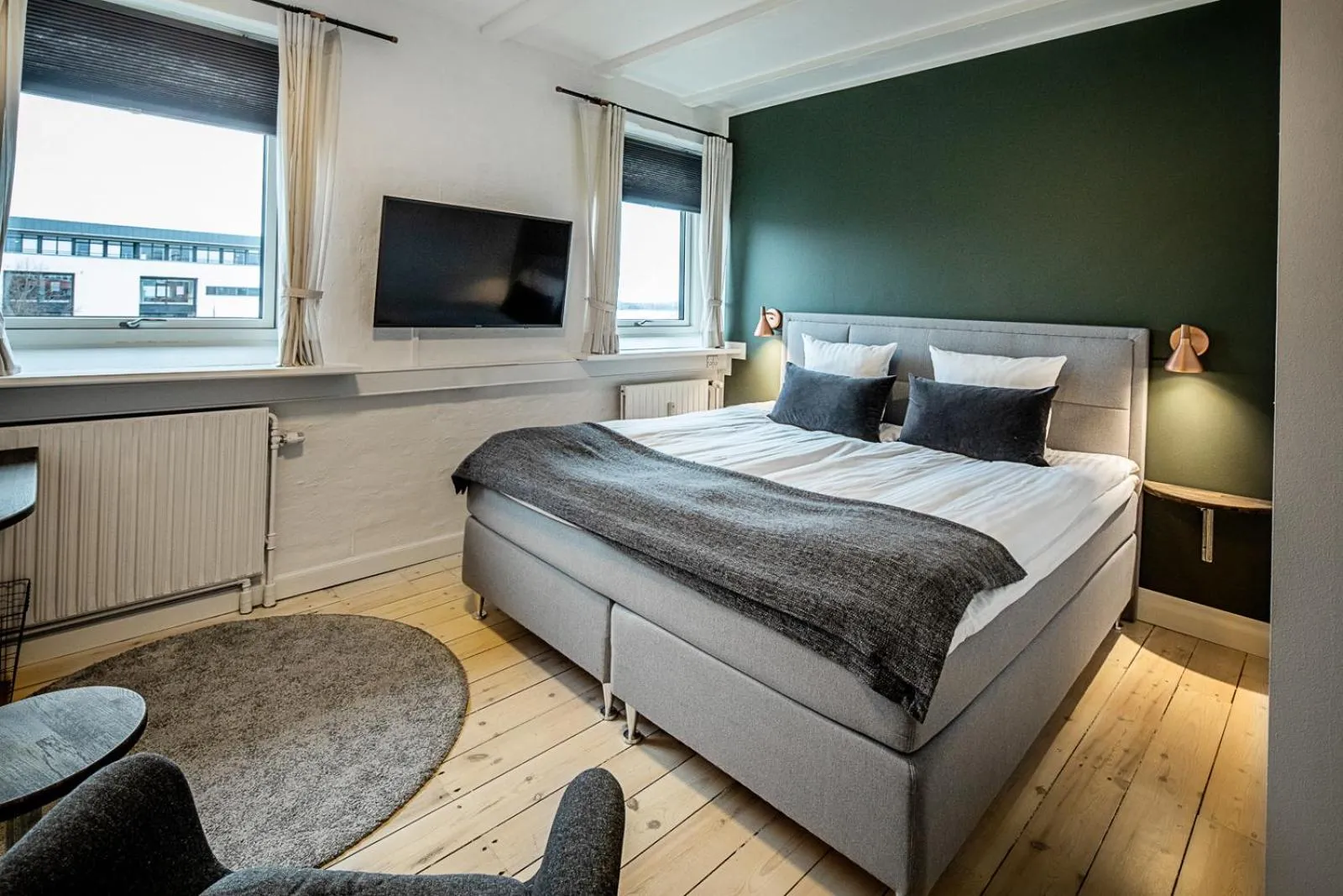 Bed in Hotel Sidesporet