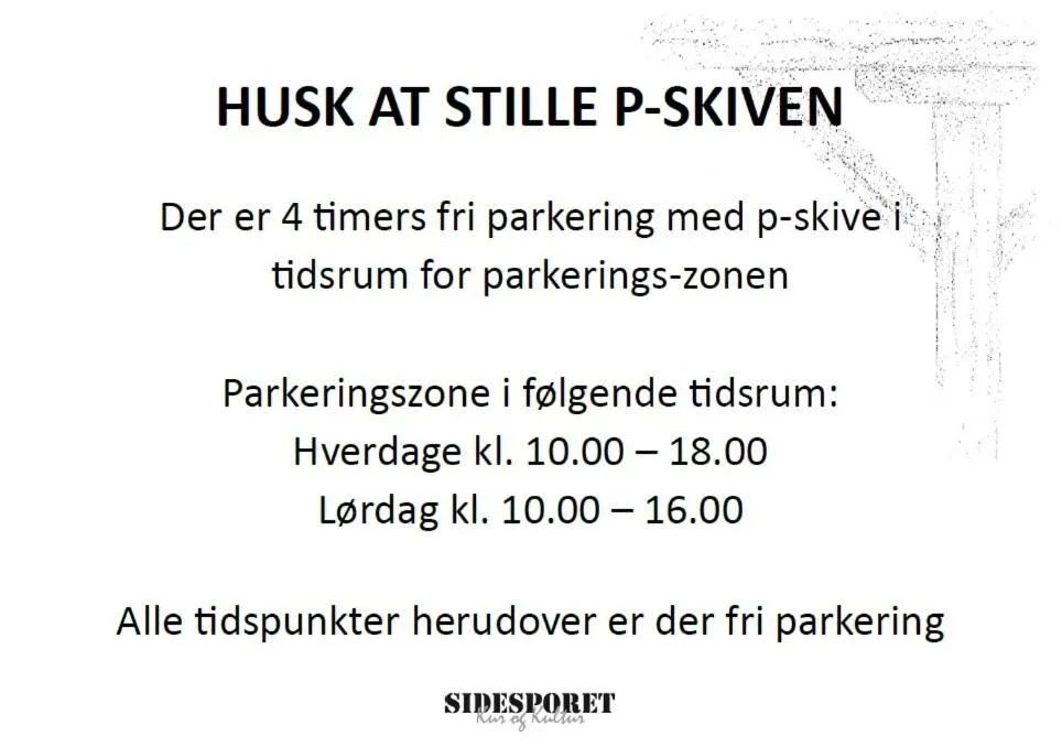 Parking in Hotel Sidesporet