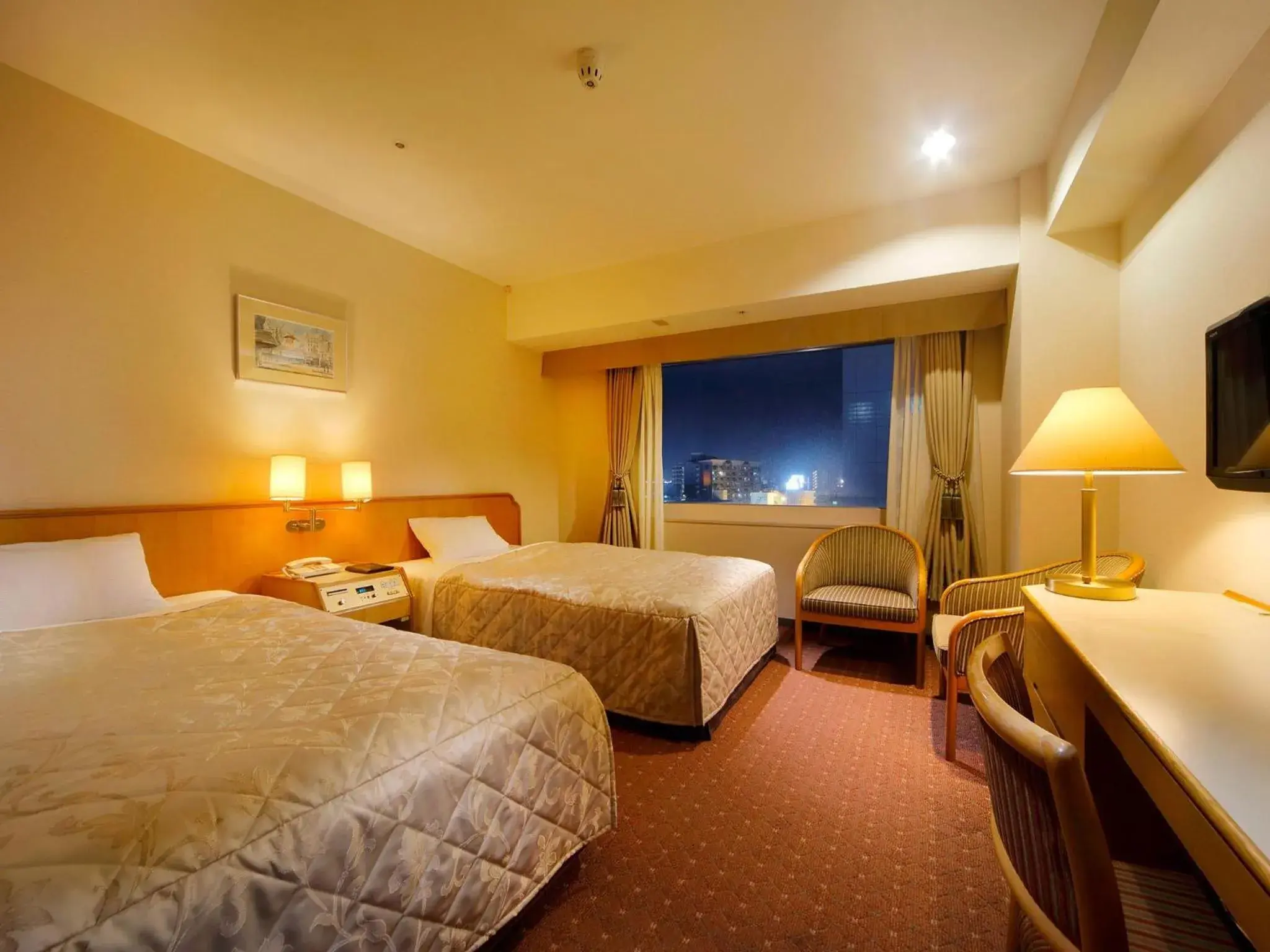 Bed in Hotel Crown Palais Hamamatsu Bed in Hotel Crown Palais Hamamatsu