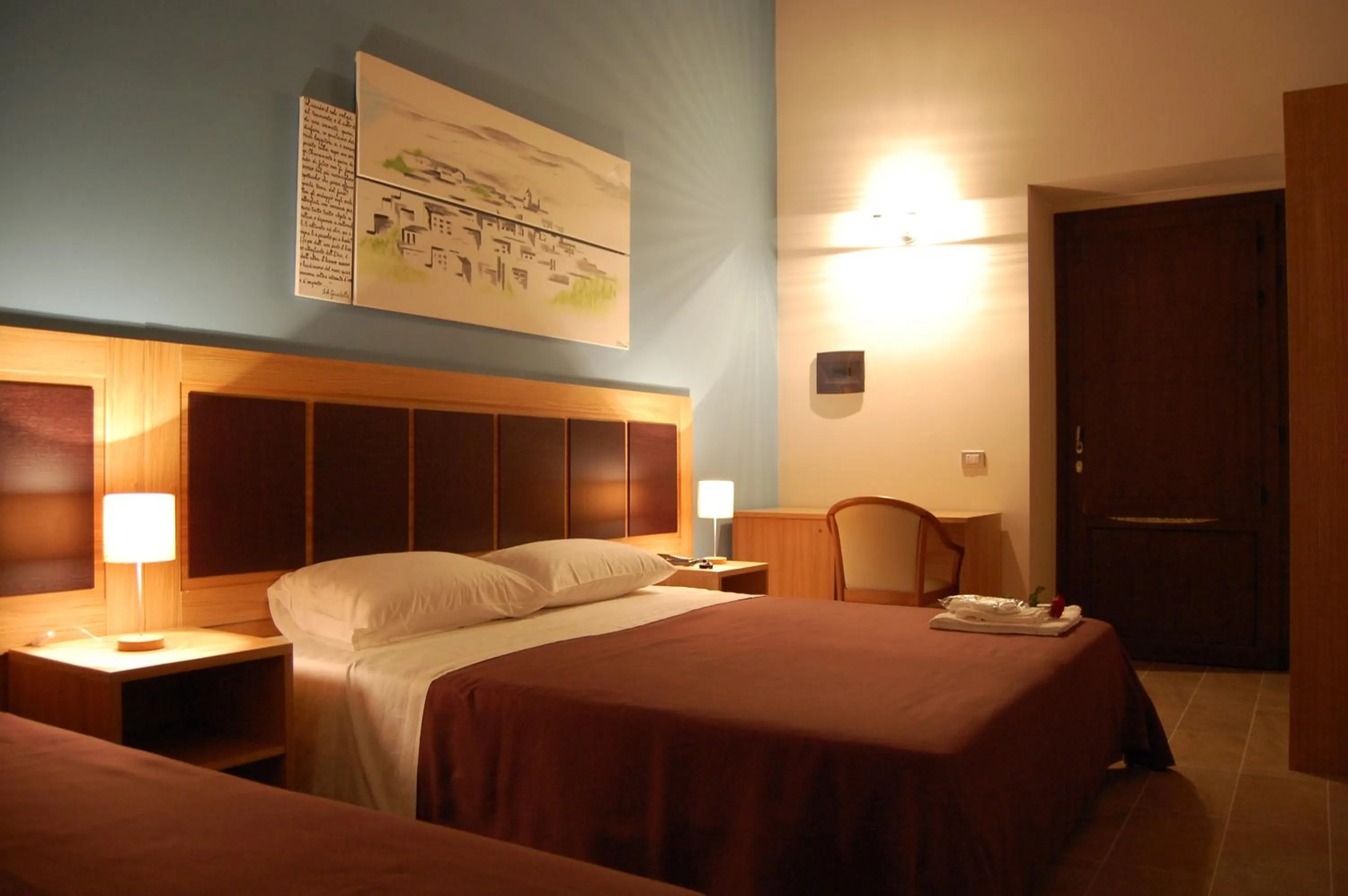 Decorative detail, Bed in Terre Iblee Resort