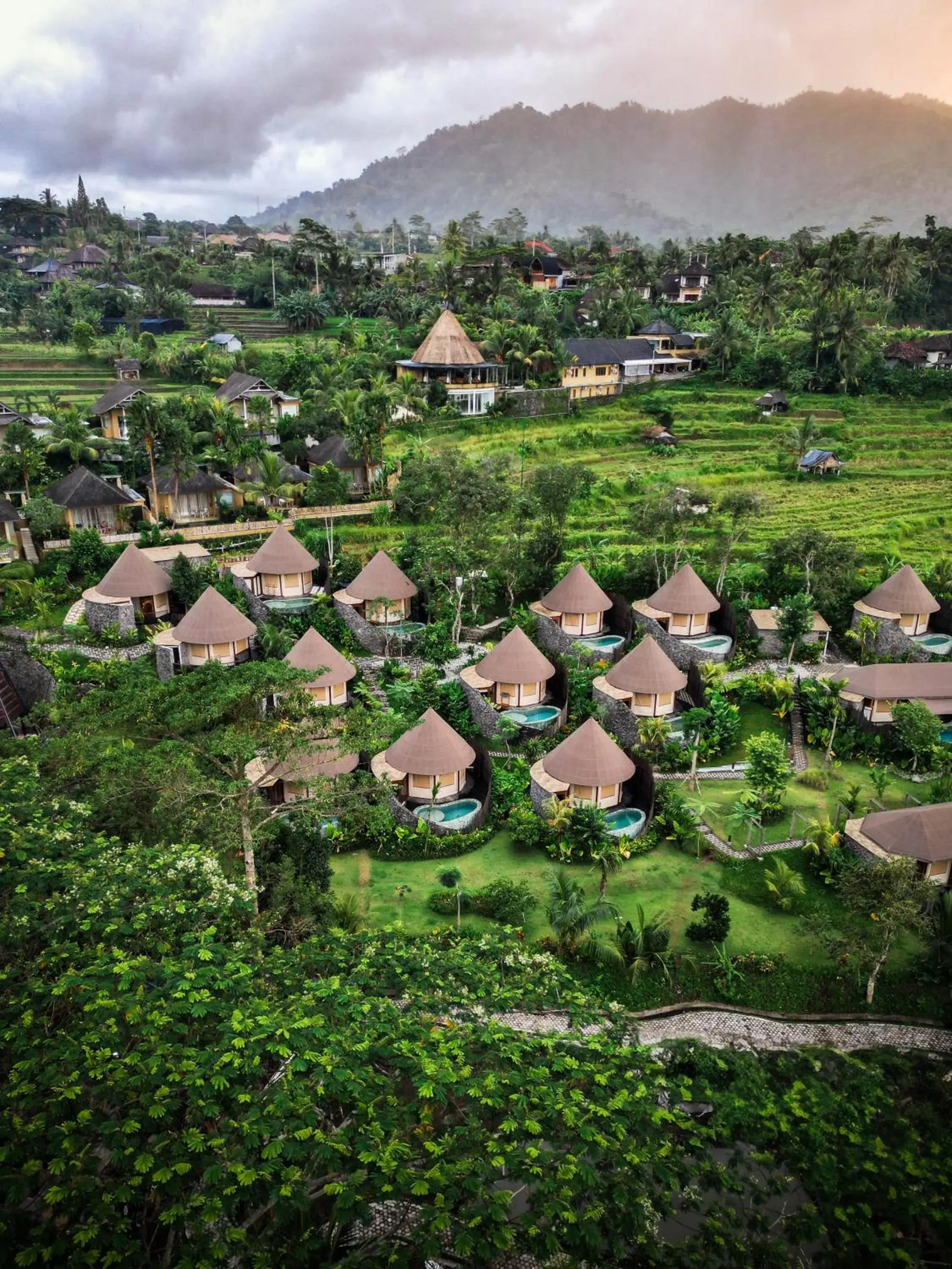 Bird's eye view in Wapa di Ume Sidemen Bird's eye view in Wapa di Ume Sidemen