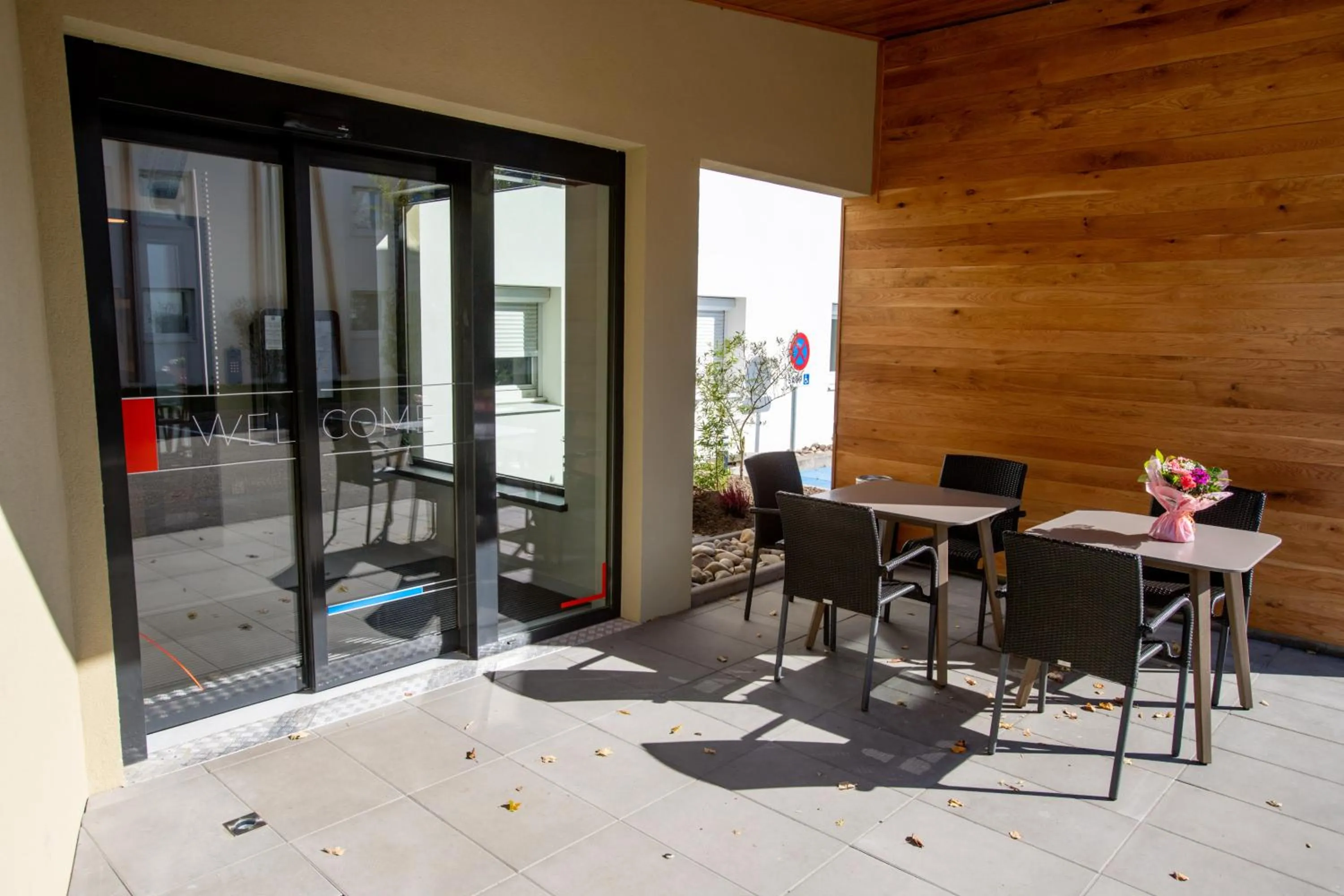 Patio in ibis budget Haguenau Strasbourg Nord