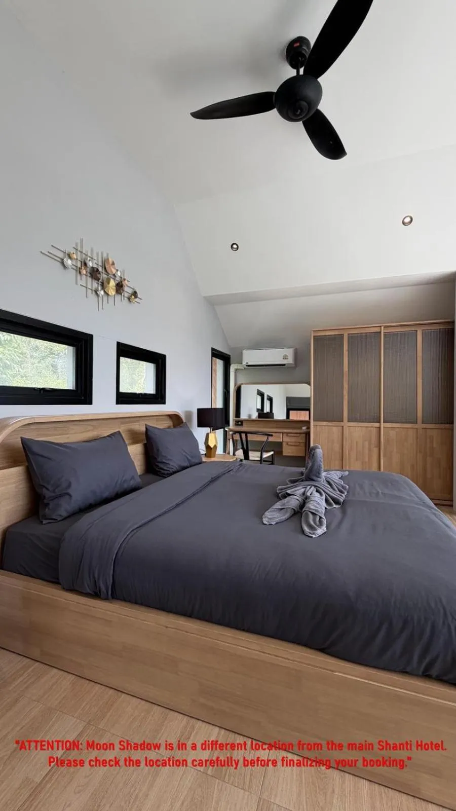 Bed in Shanti Boutique Hotel