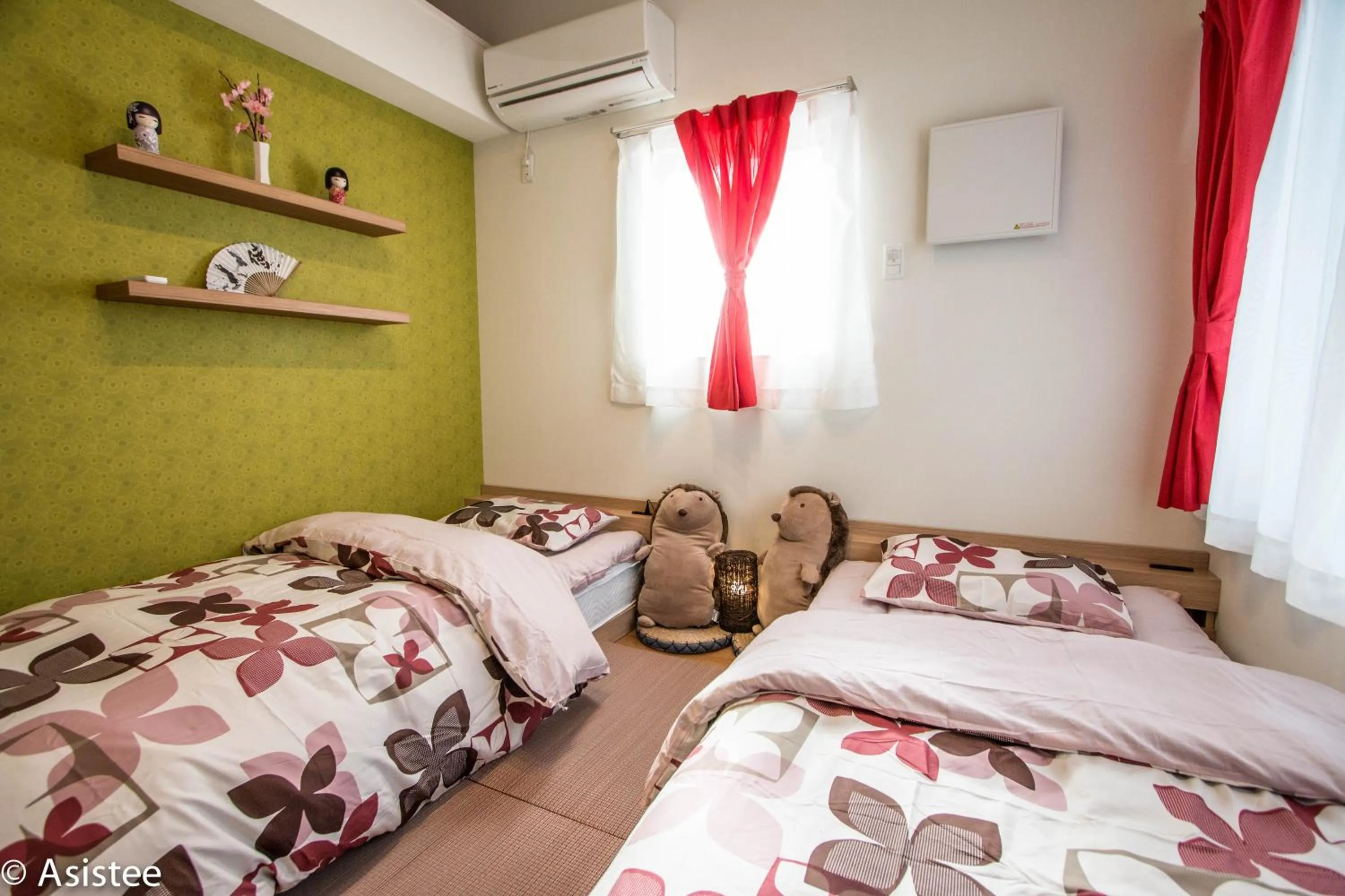 Bedroom, Bed in Modern Machiya-Babacho