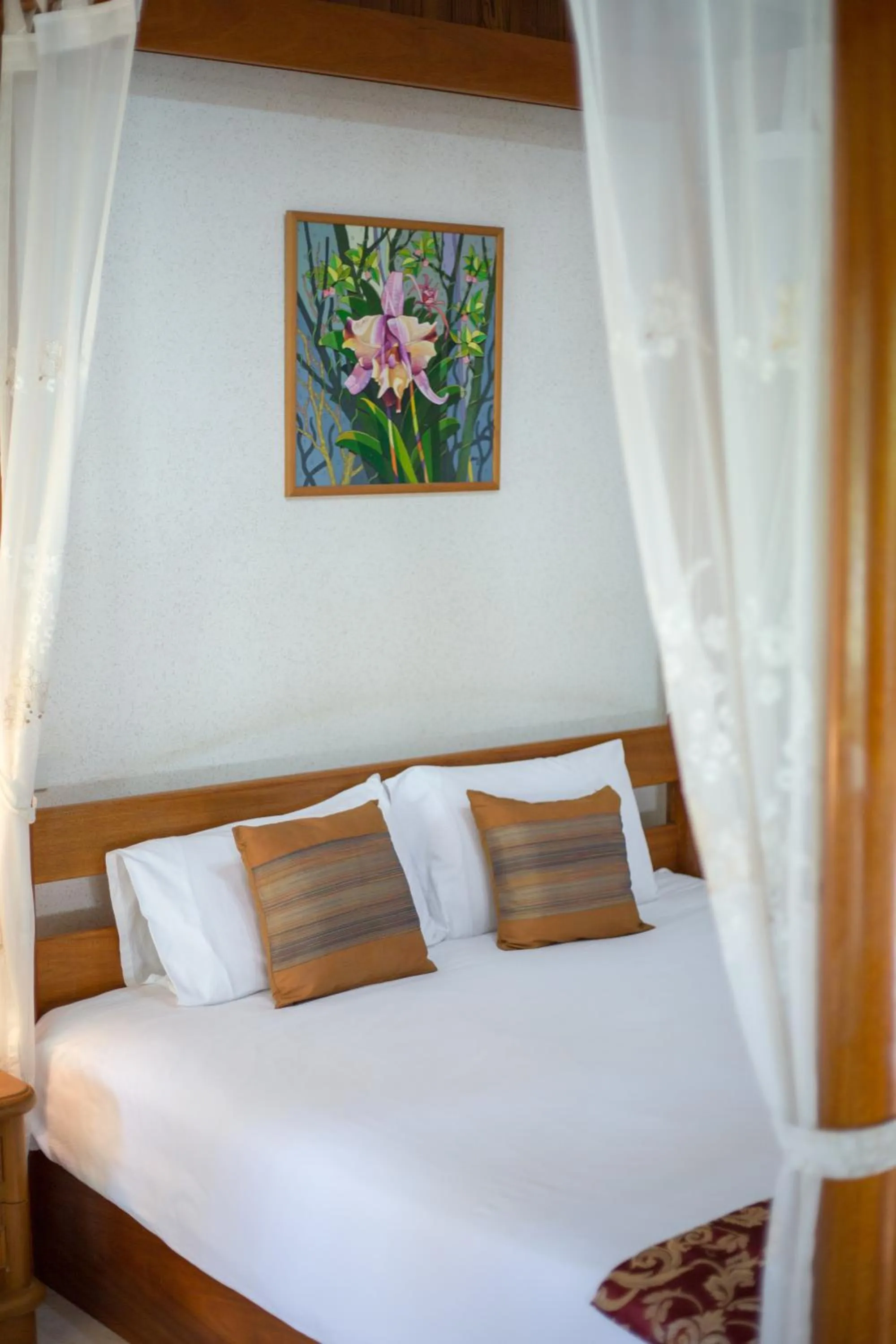 Bedroom, Bed in Long Beach Lodge, Chaweng Beach, Koh Samui