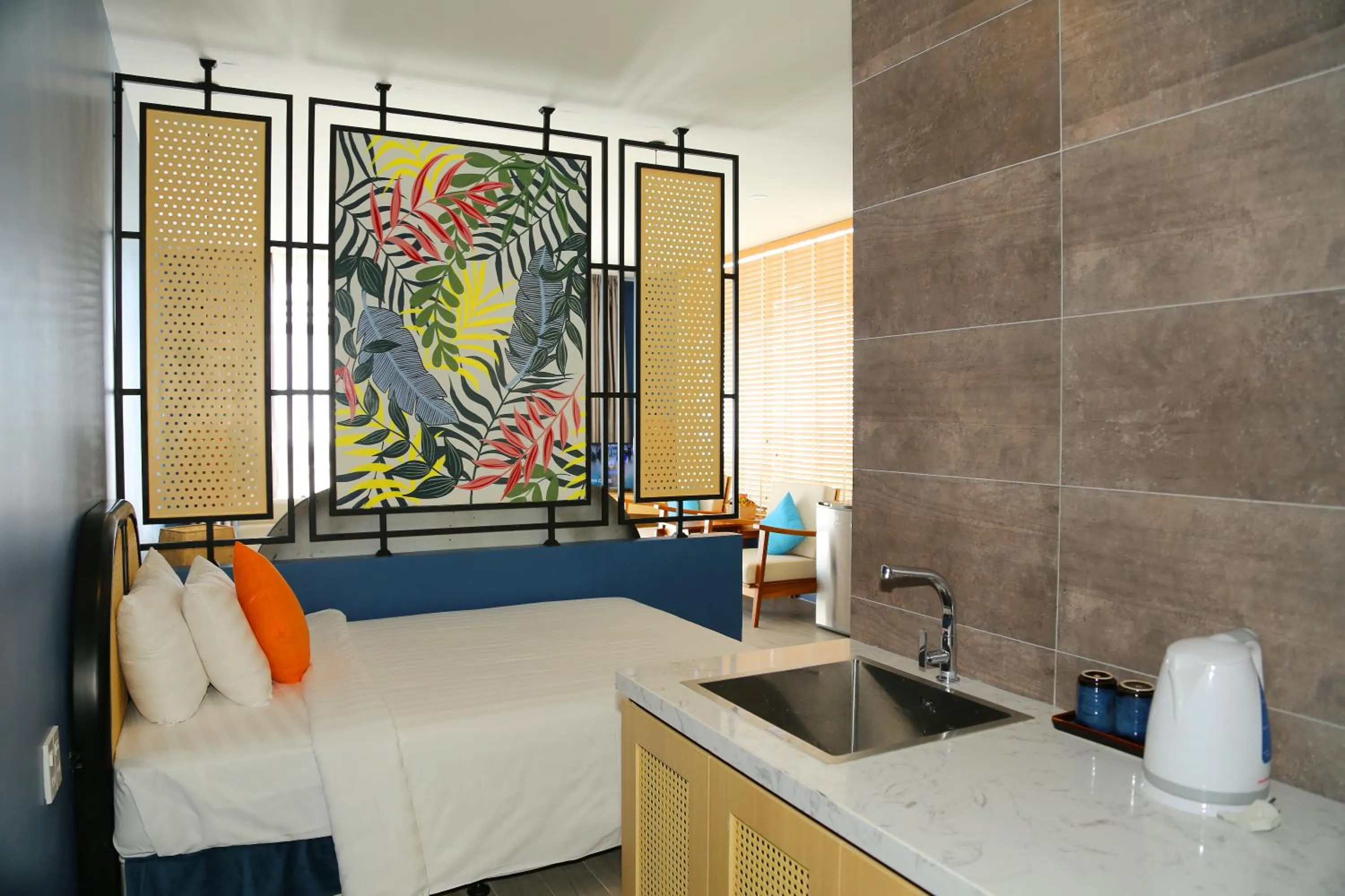 towels, Bed in Tom Hill Boutique Resort & Spa - Sea View