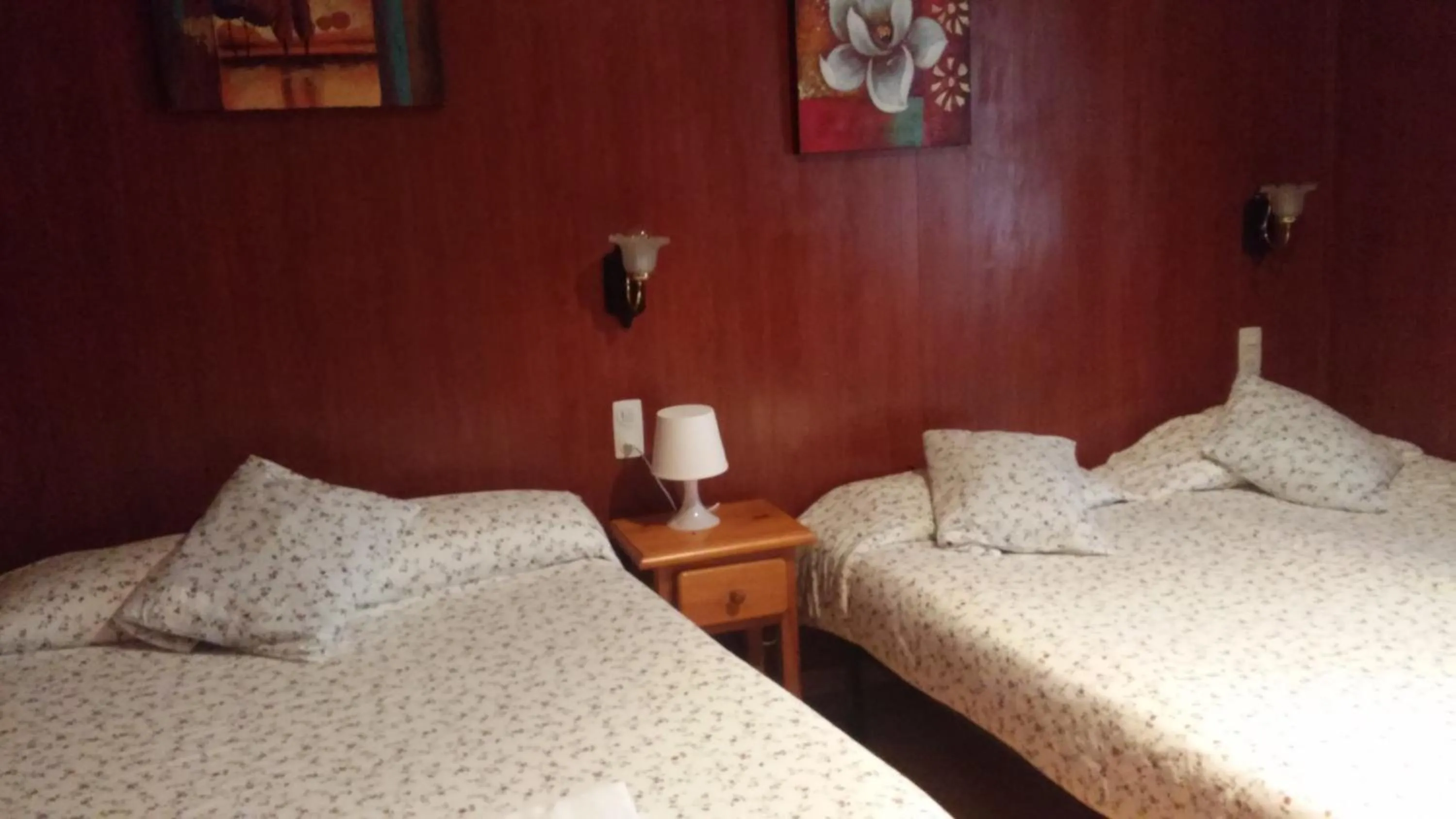 Decorative detail, Bed in Hostal Porta De Núria