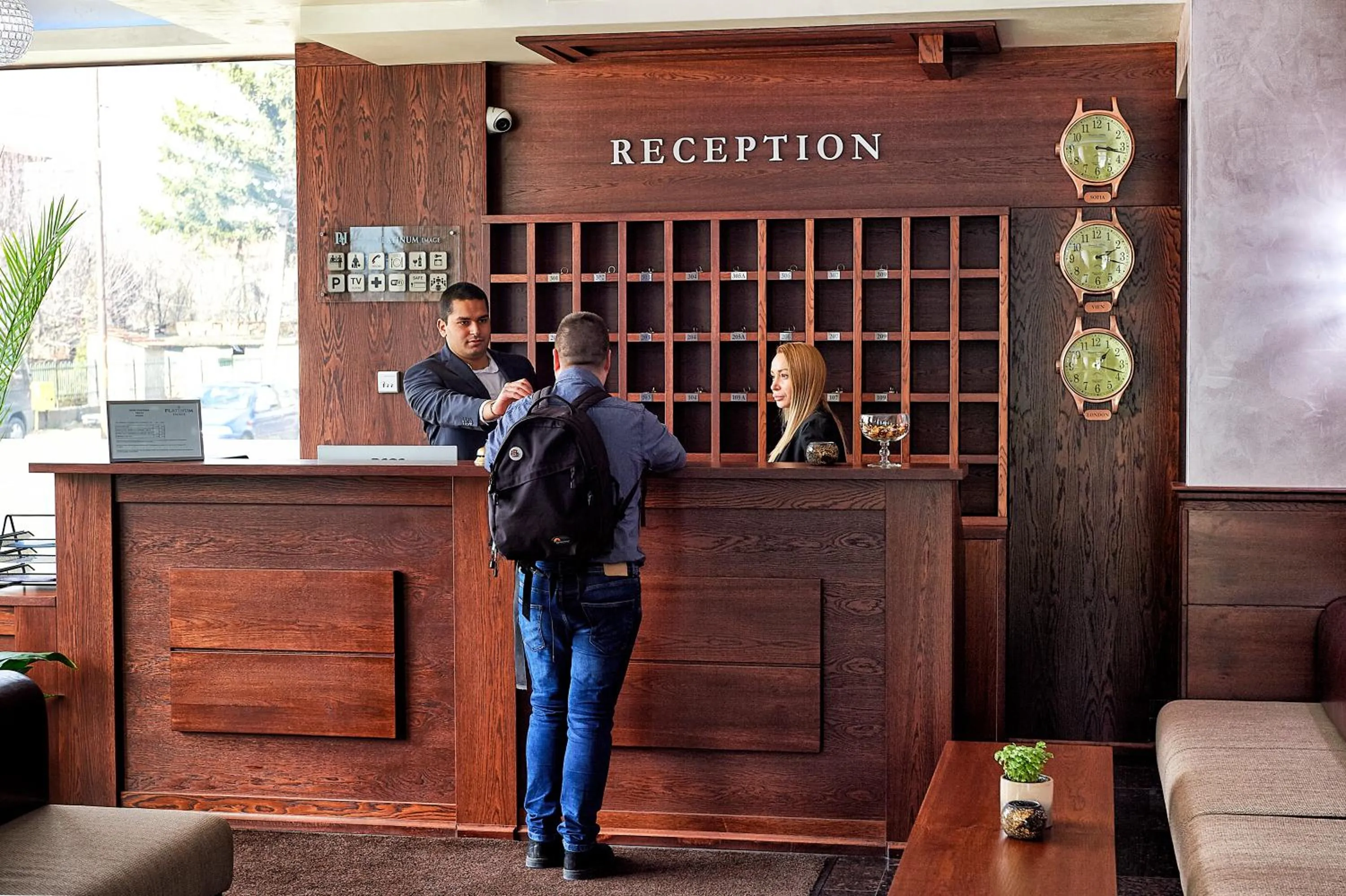 Lobby or reception in Platinum Image Hotel