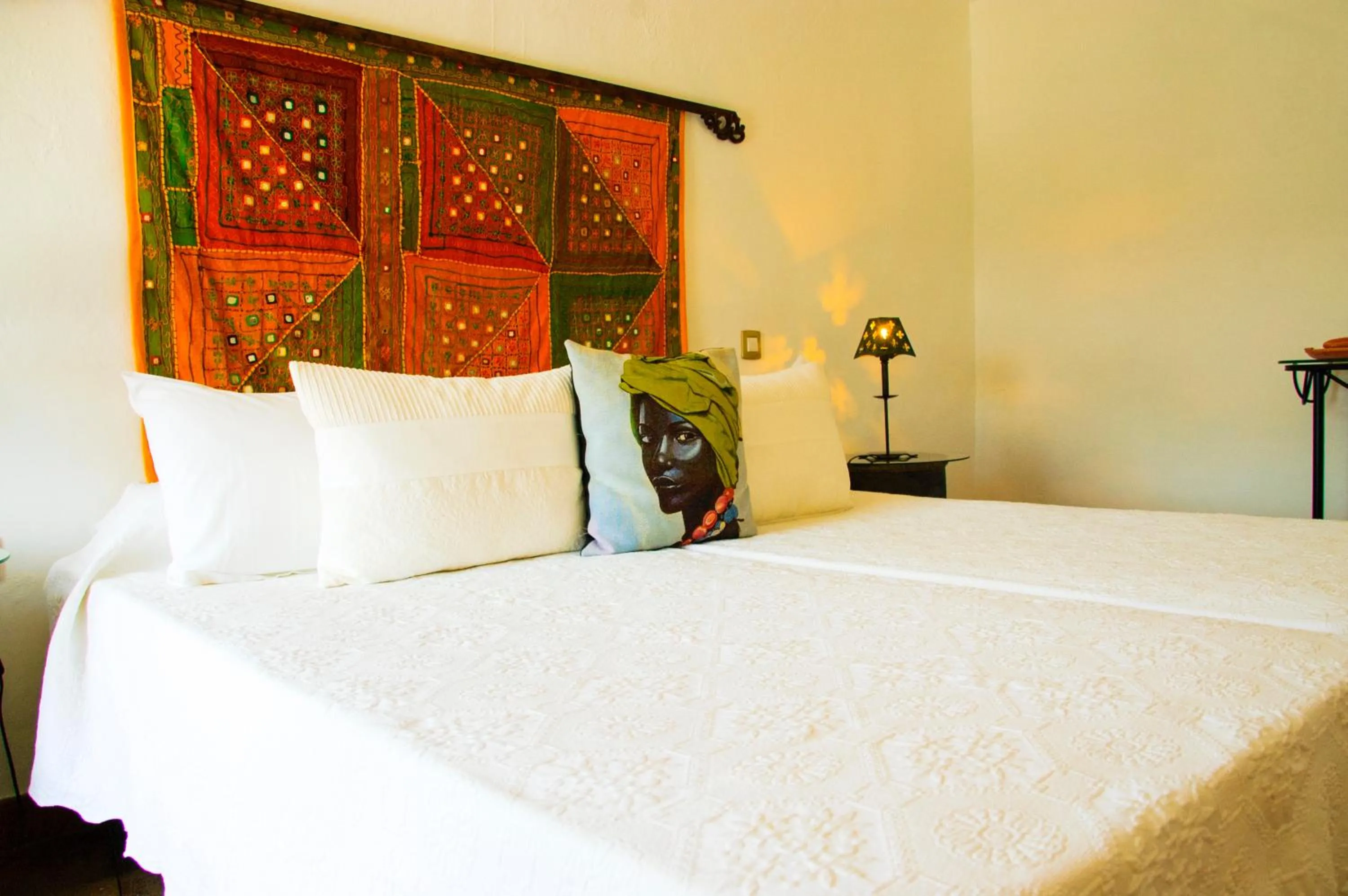 Decorative detail, Bed in Casa Rural Villa Lola Y Juan