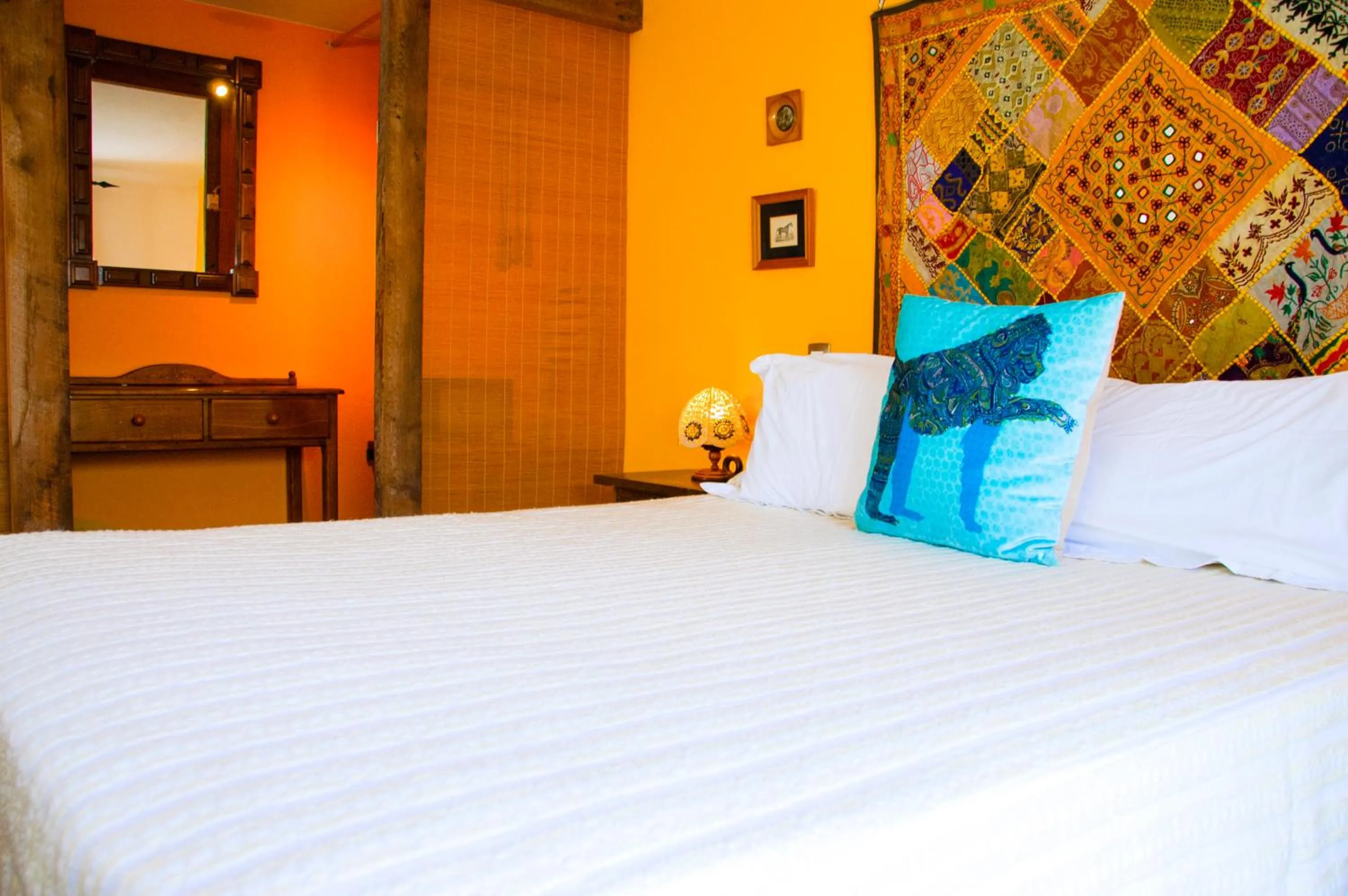 Decorative detail, Bed in Casa Rural Villa Lola Y Juan