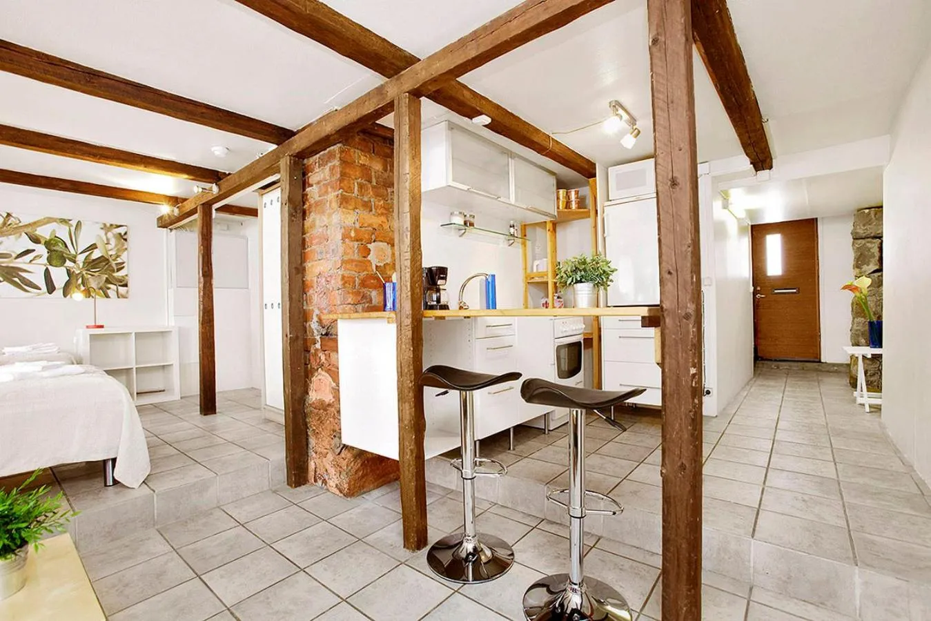 Kitchen or kitchenette in Alfred's Apartments