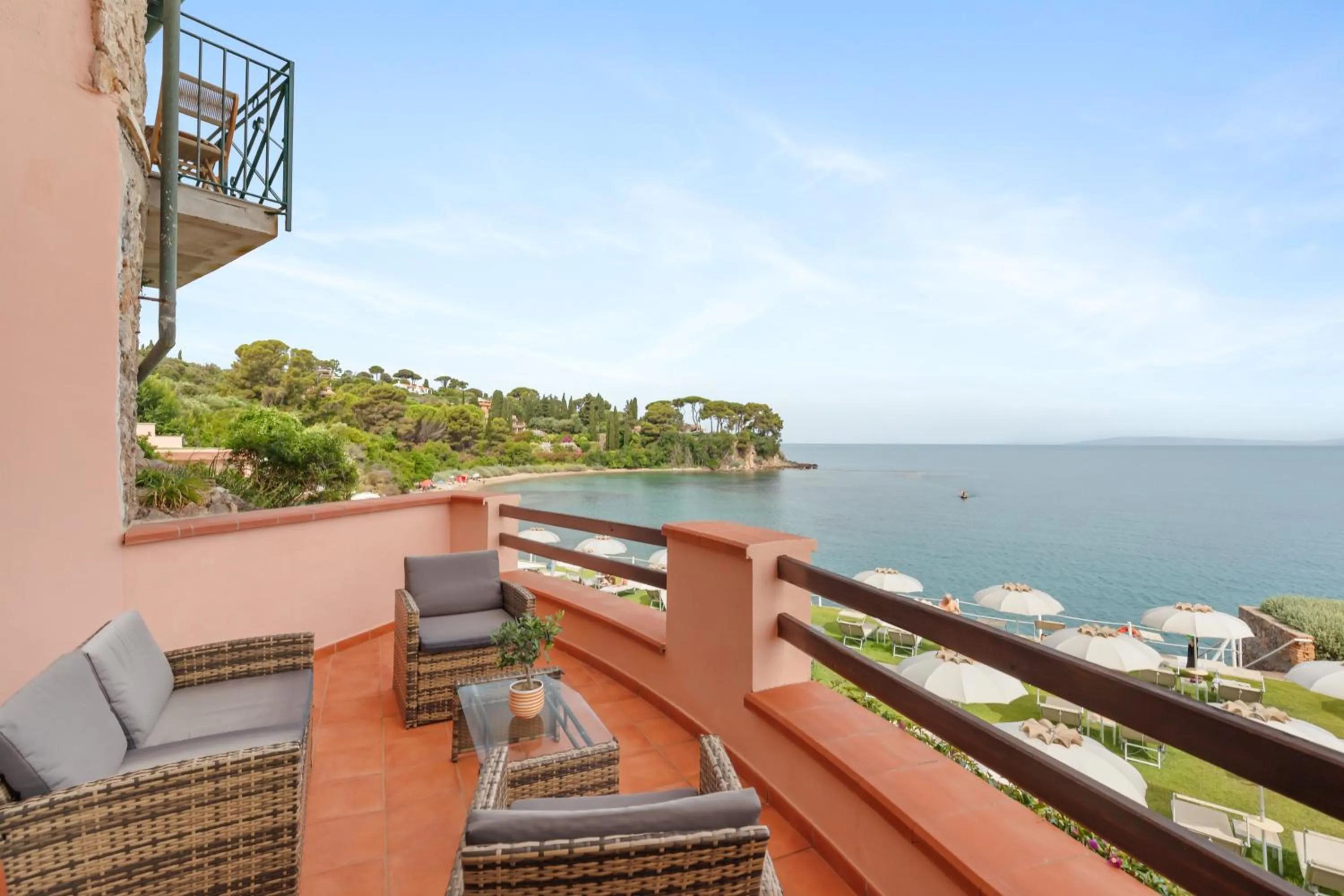 Balcony/Terrace in Hotel Villa Domizia