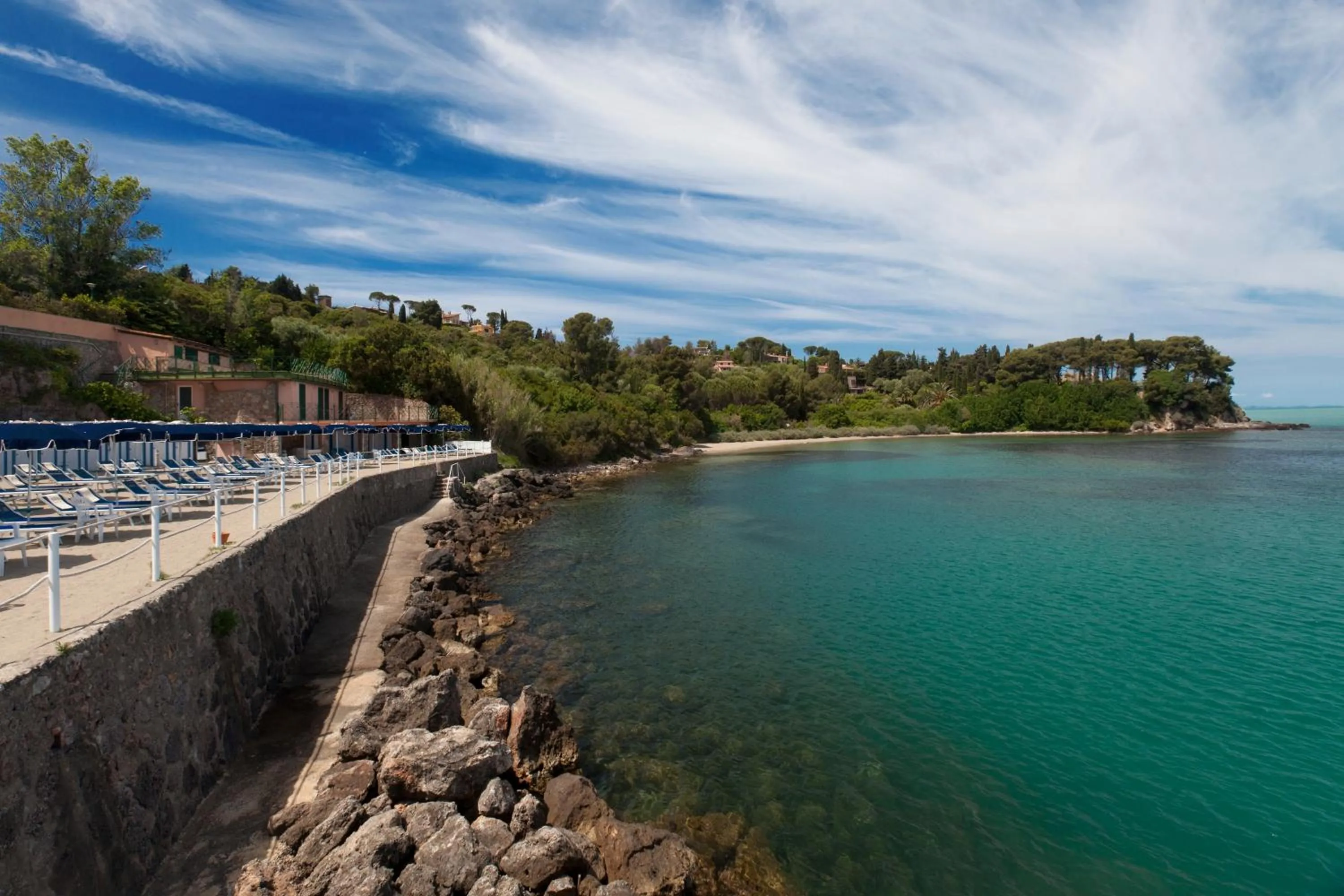 Beach in Hotel Villa Domizia