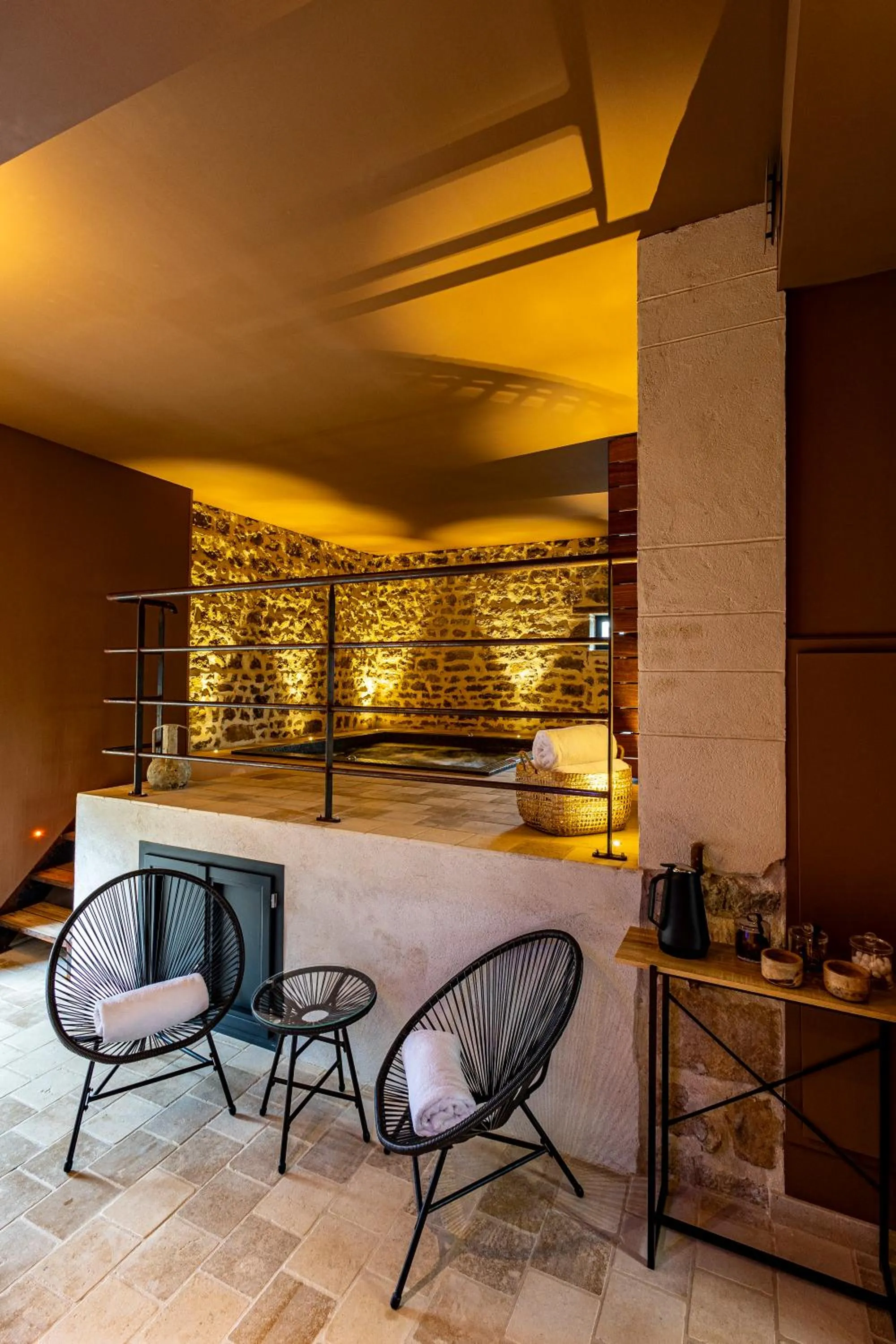 Spa and wellness centre/facilities in Domaine de Rymska & Spa - Relais & Châteaux