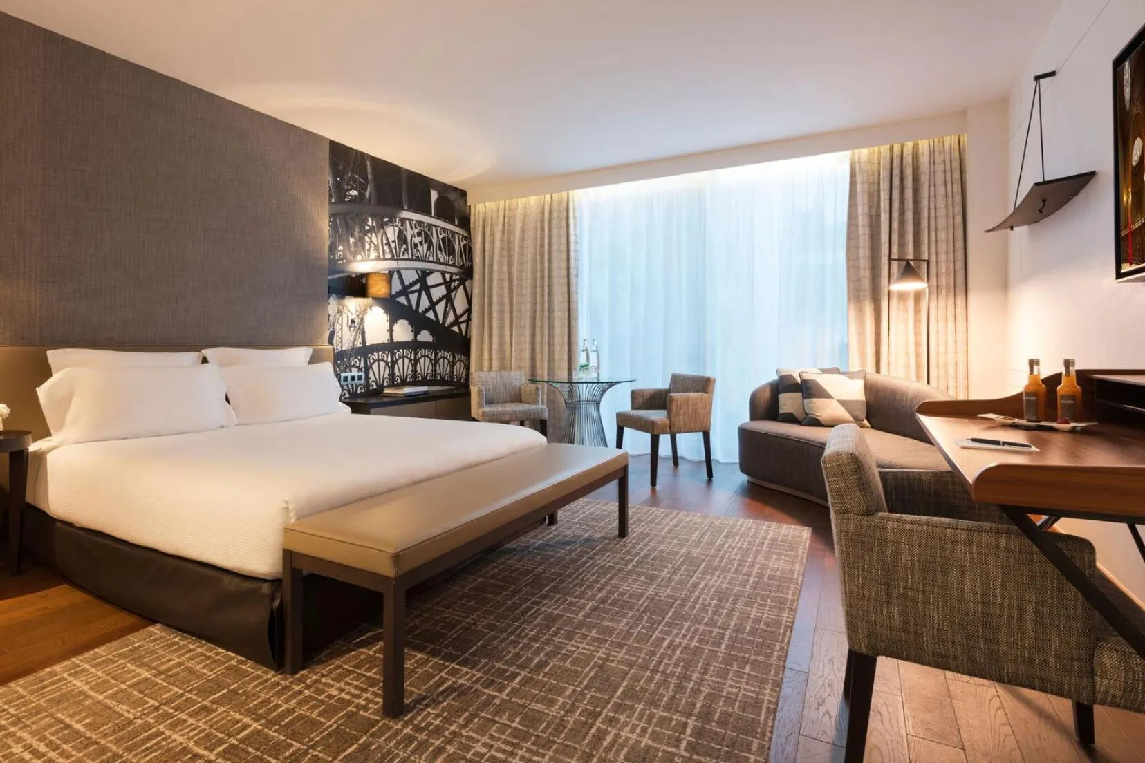 Bed in La Clef Tour Eiffel Paris by The Crest Collection