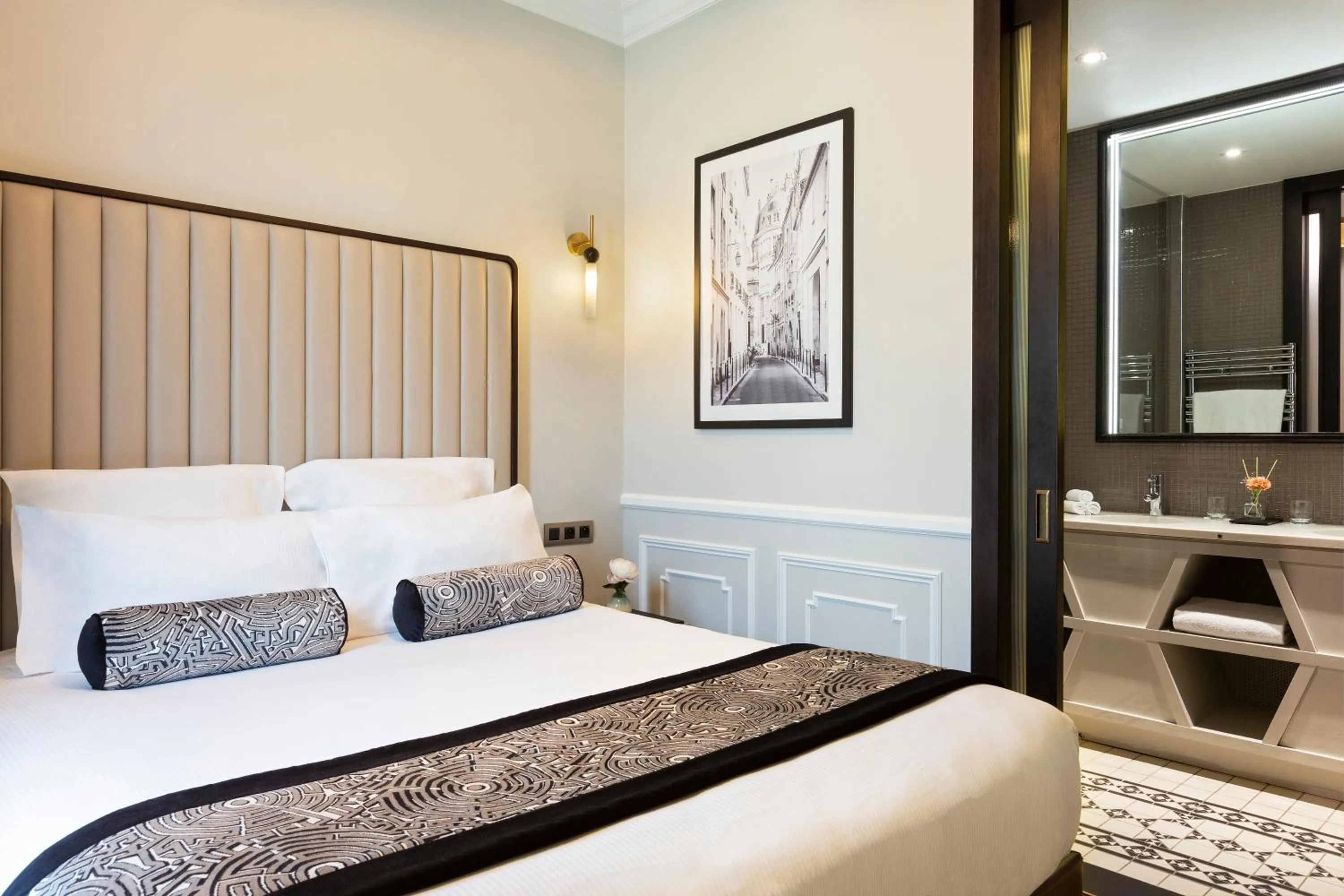 Bed in La Clef Tour Eiffel Paris by The Crest Collection