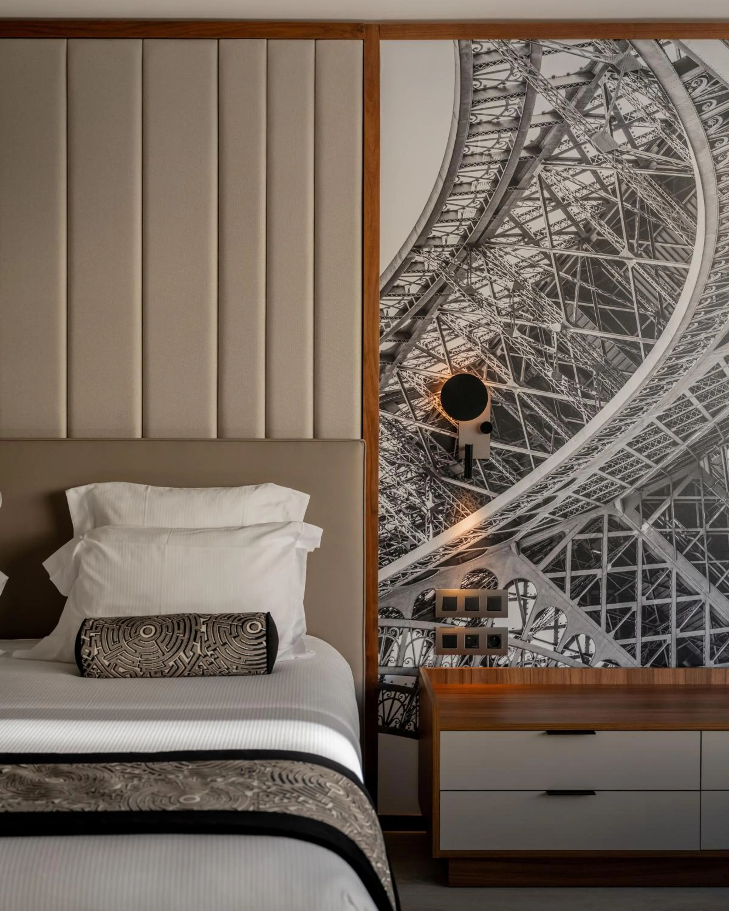 Bed in La Clef Tour Eiffel Paris by The Crest Collection