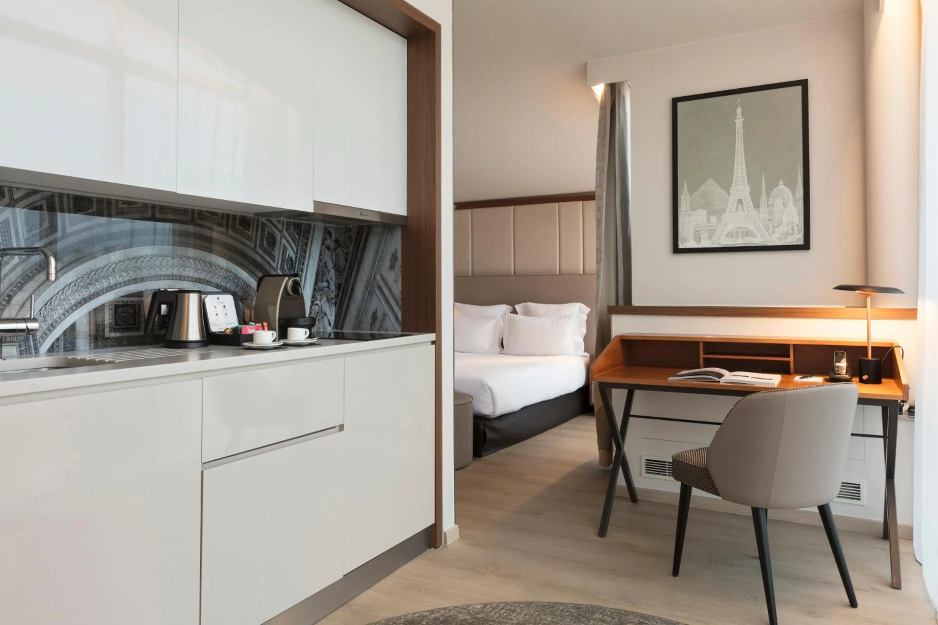 Bedroom in La Clef Tour Eiffel Paris by The Crest Collection