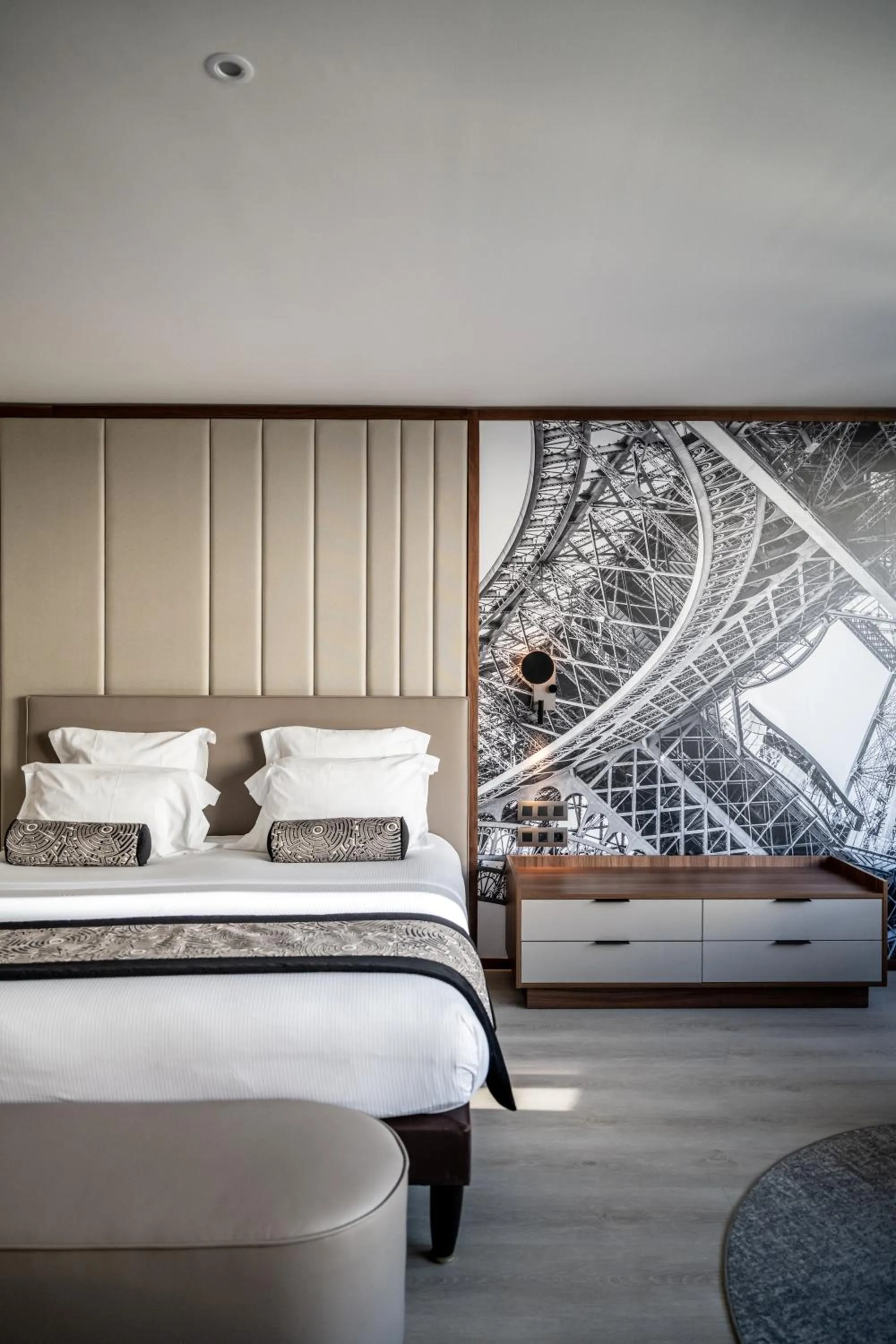 Bed in La Clef Tour Eiffel Paris by The Crest Collection