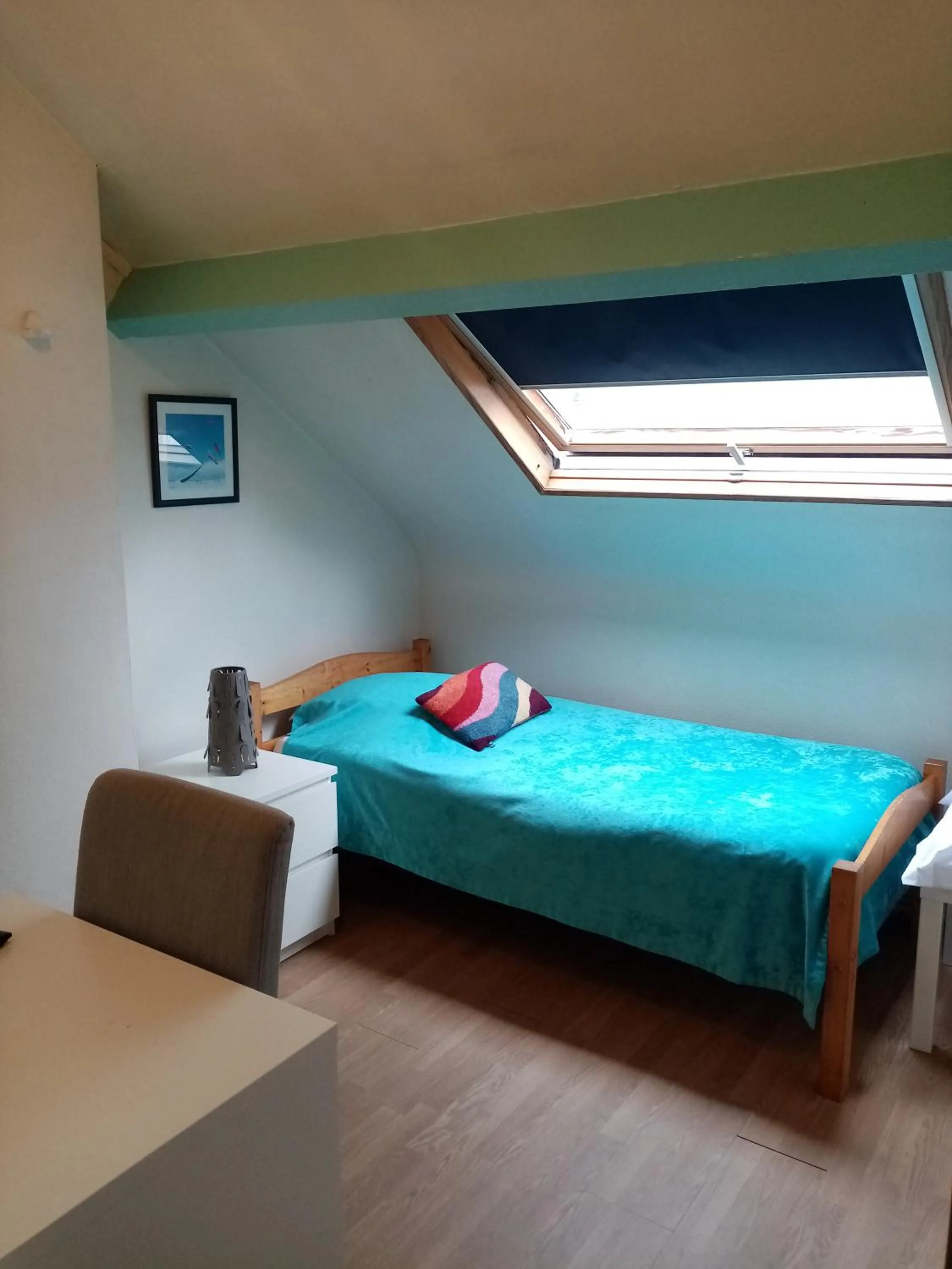 Bed in Hôtel de la poste