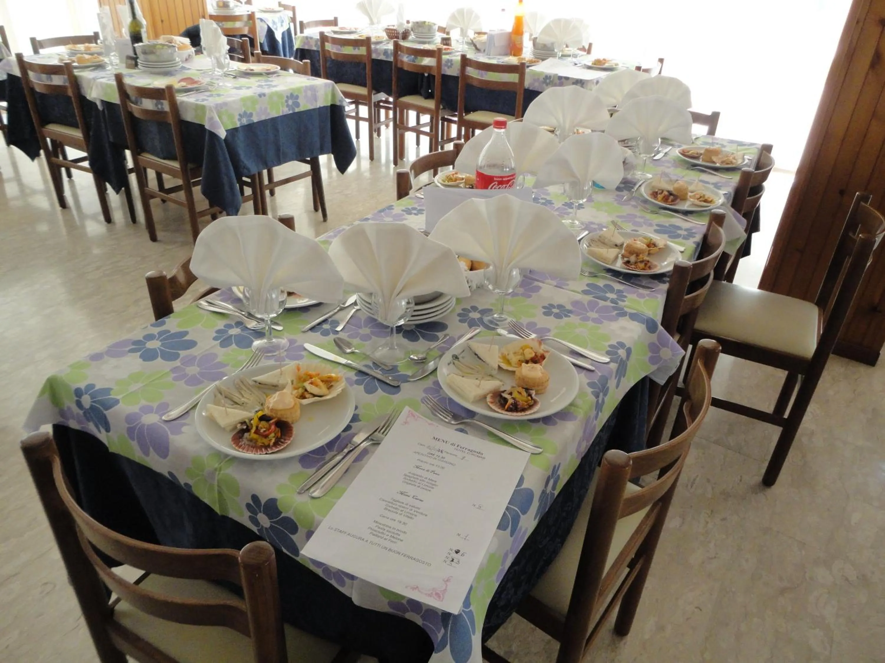 Dining area in Hotel Euromar